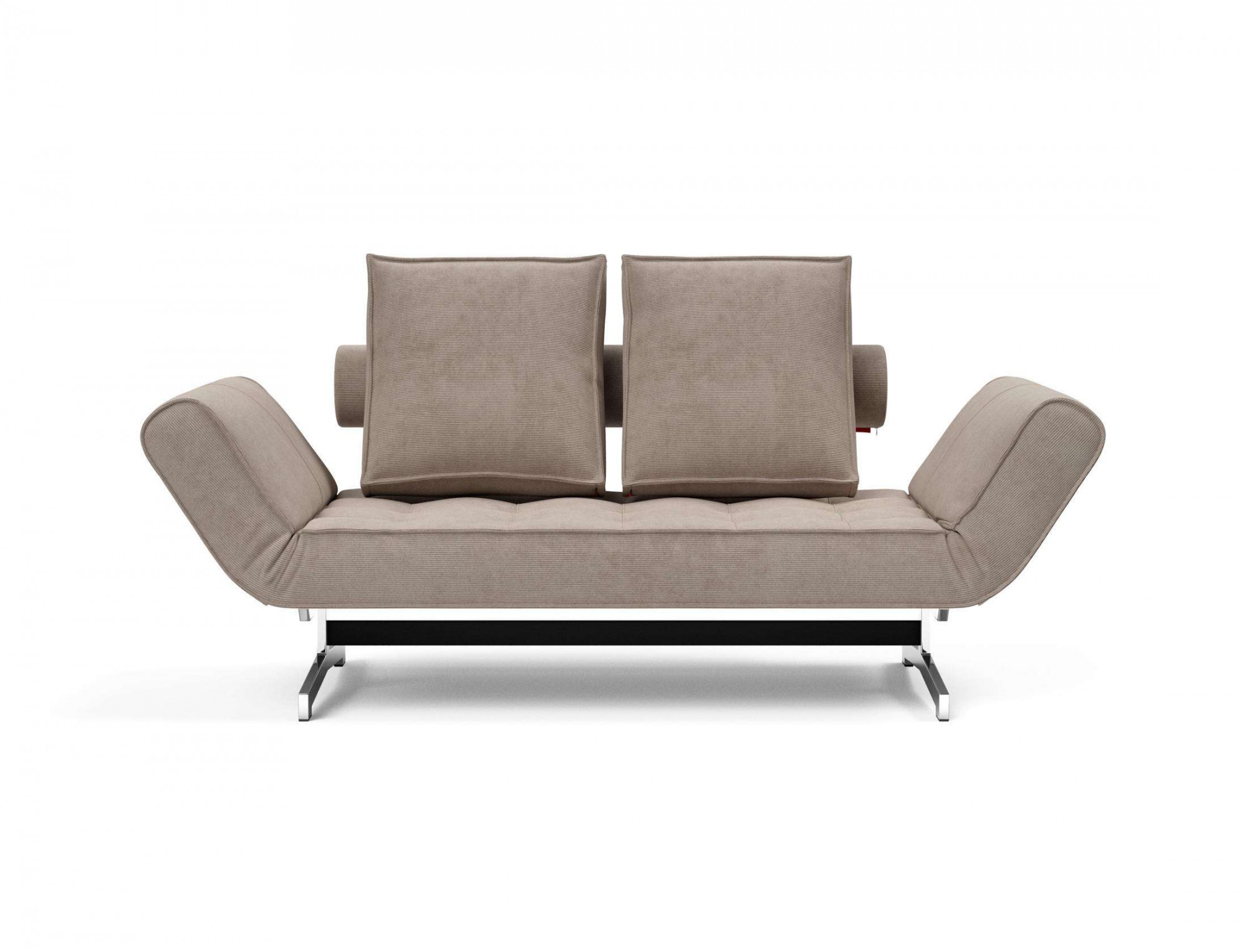INNOVATION LIVING ™ "Ghia Schlafsofa, Multi-Wohlfühlsofa, Designfuß" eine große Liegefläche mit geringer Stellfläche, beidseitig abklappbar