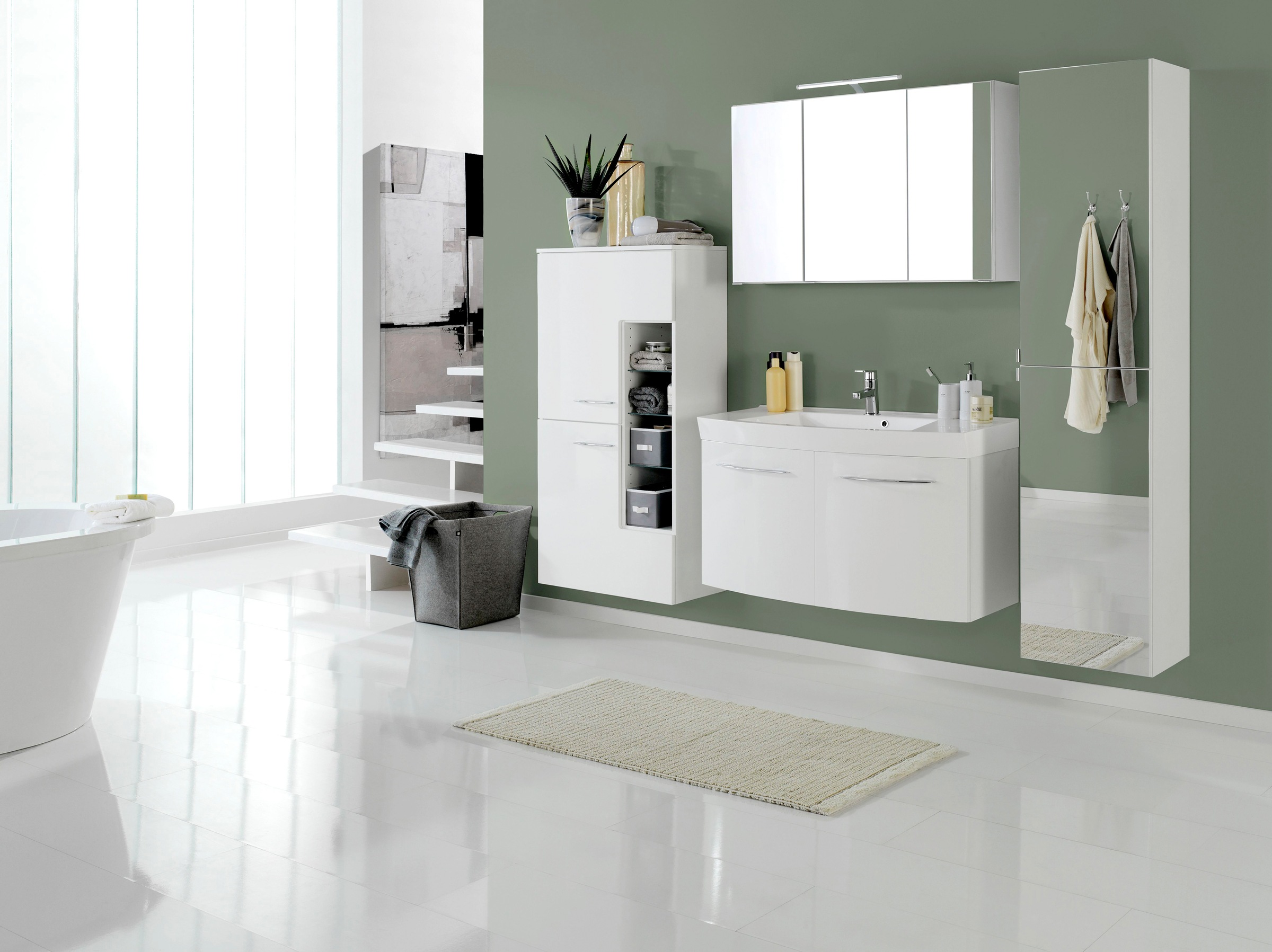 welltime "Florida" Breite 65 cm, mit hochglänzenden Fronten günstig online kaufen