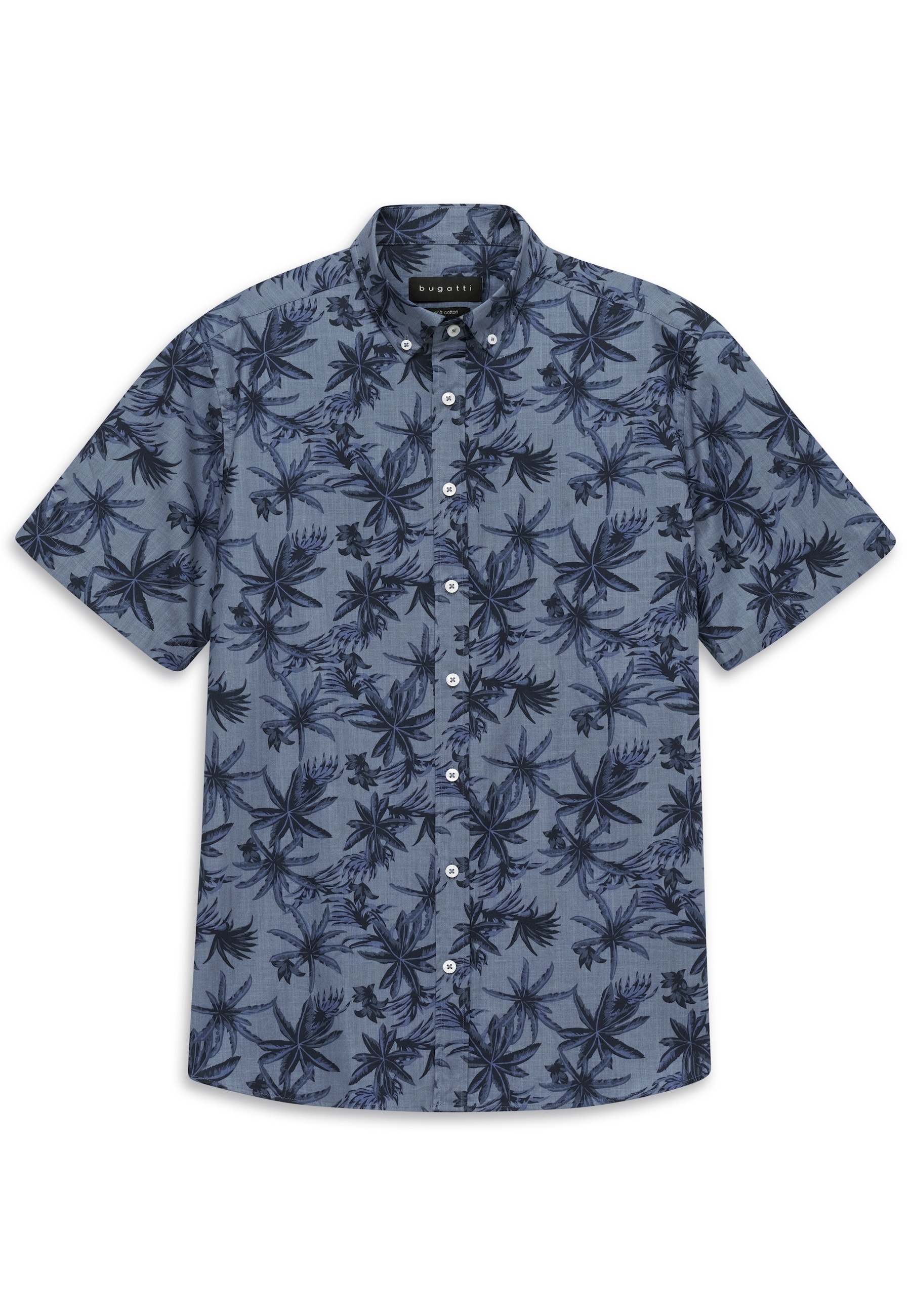 bugatti Kurzarmhemd Modern Fit mit Print