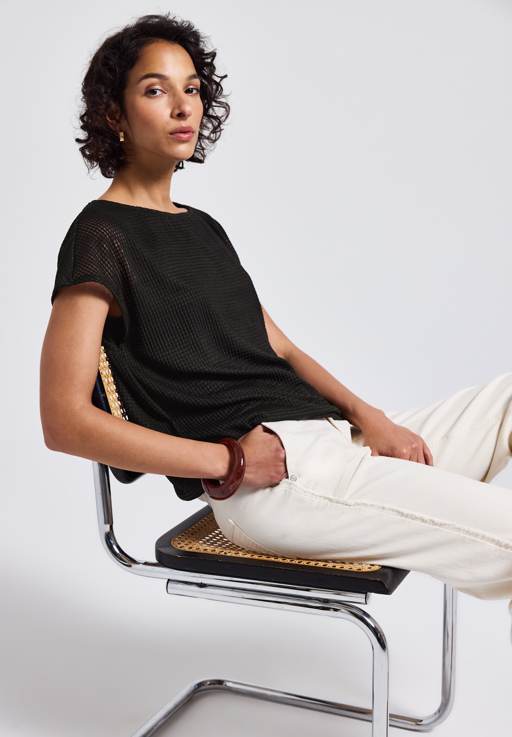 STREET ONE T-Shirt mit Rundhalsausschnitt günstig online kaufen