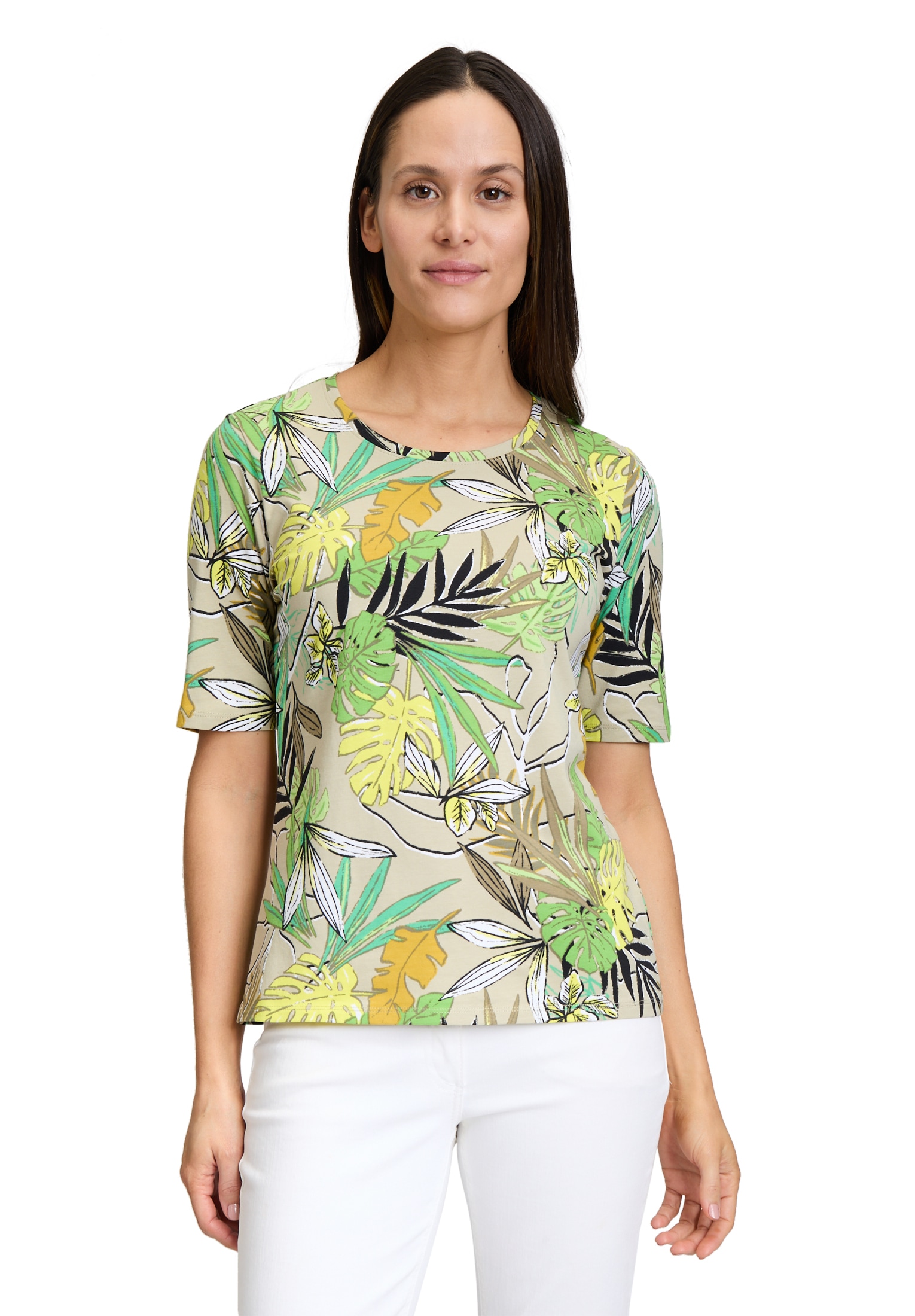 Betty Barclay Kurzarmshirt "Betty Barclay Damen Basic Shirt mit Blumenprint günstig online kaufen