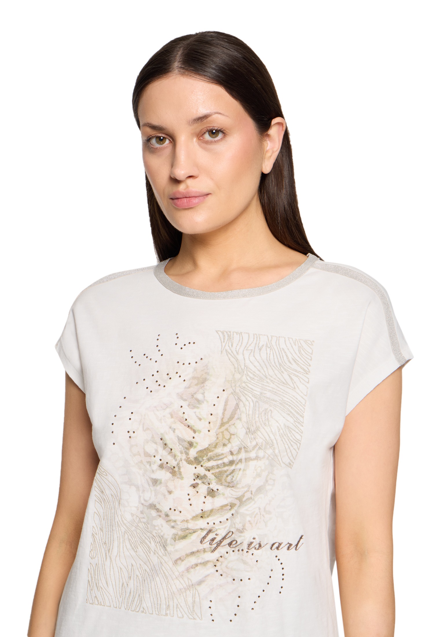 Cartoon Kurzarmshirt »Damen mit Placement« 1