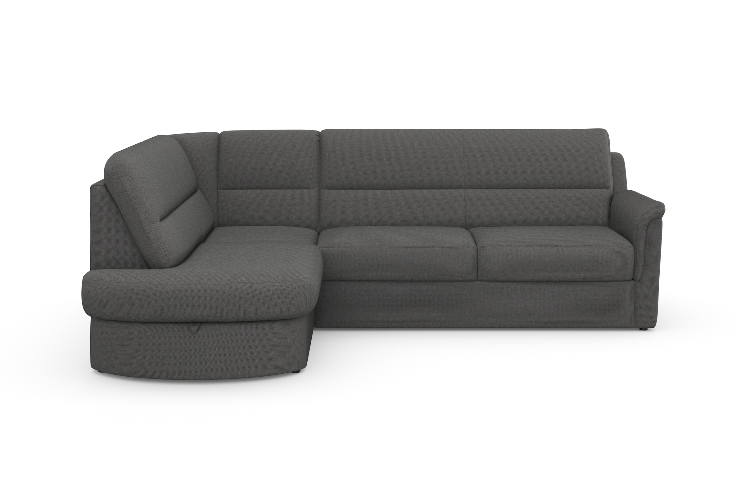 sit&more Ecksofa "Panini L-Form" wahlweise mit Schlaffunktion und Bettkasten