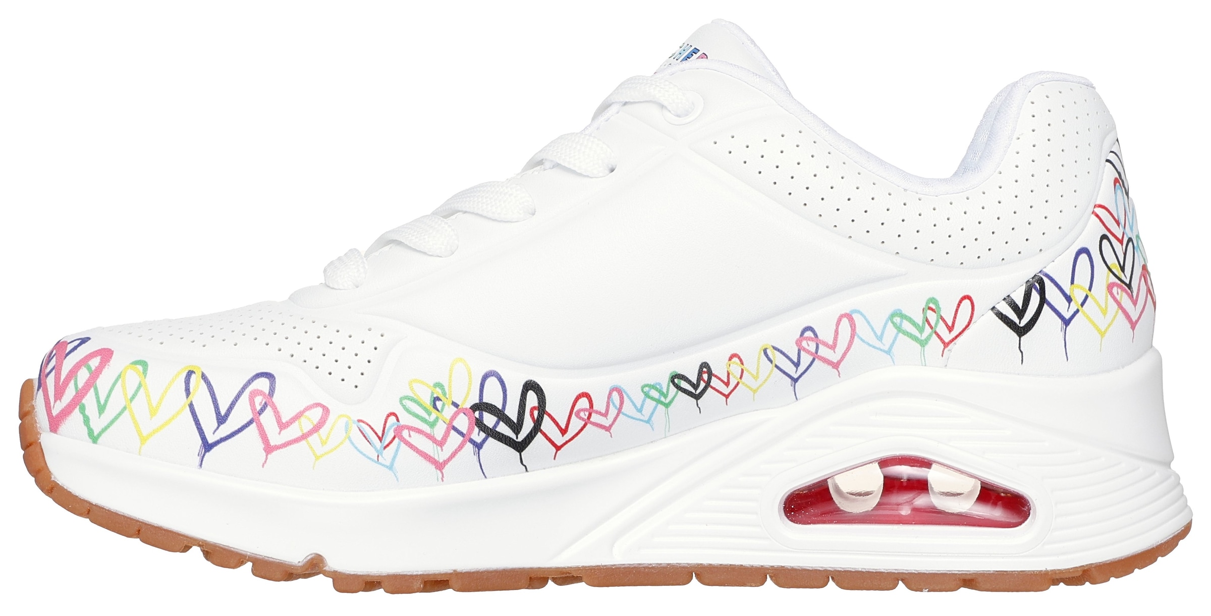 Skechers Sneaker »UNO«, Keilsneaker, Plateausneaker mit bedruckter Sohle