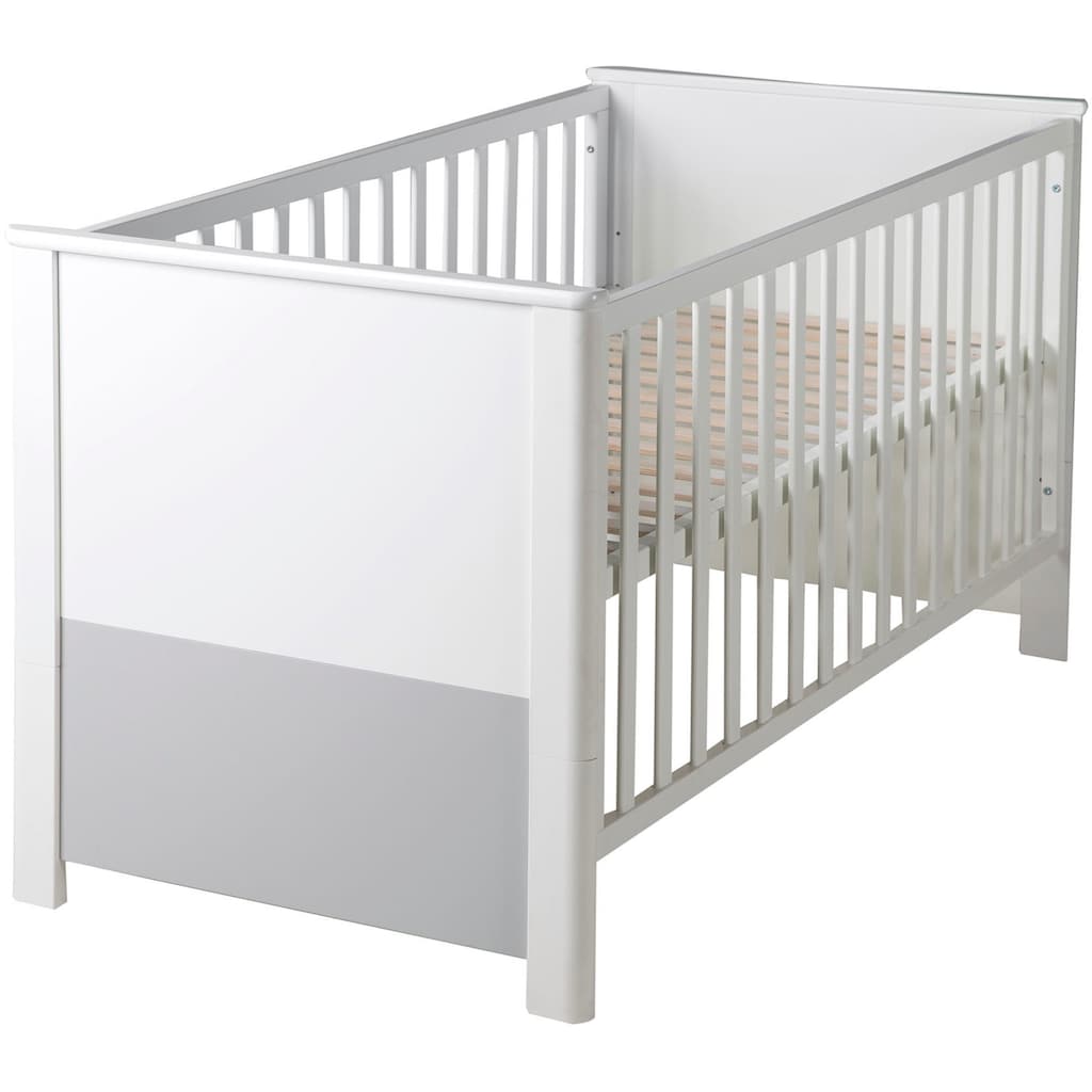 roba® Babyzimmer-Komplettset »Linus«, (Set, 3 St., Kinderbett, Wickelkommode, Kleiderschrank), mit Kinderbett, Schrank und Wickelkommode