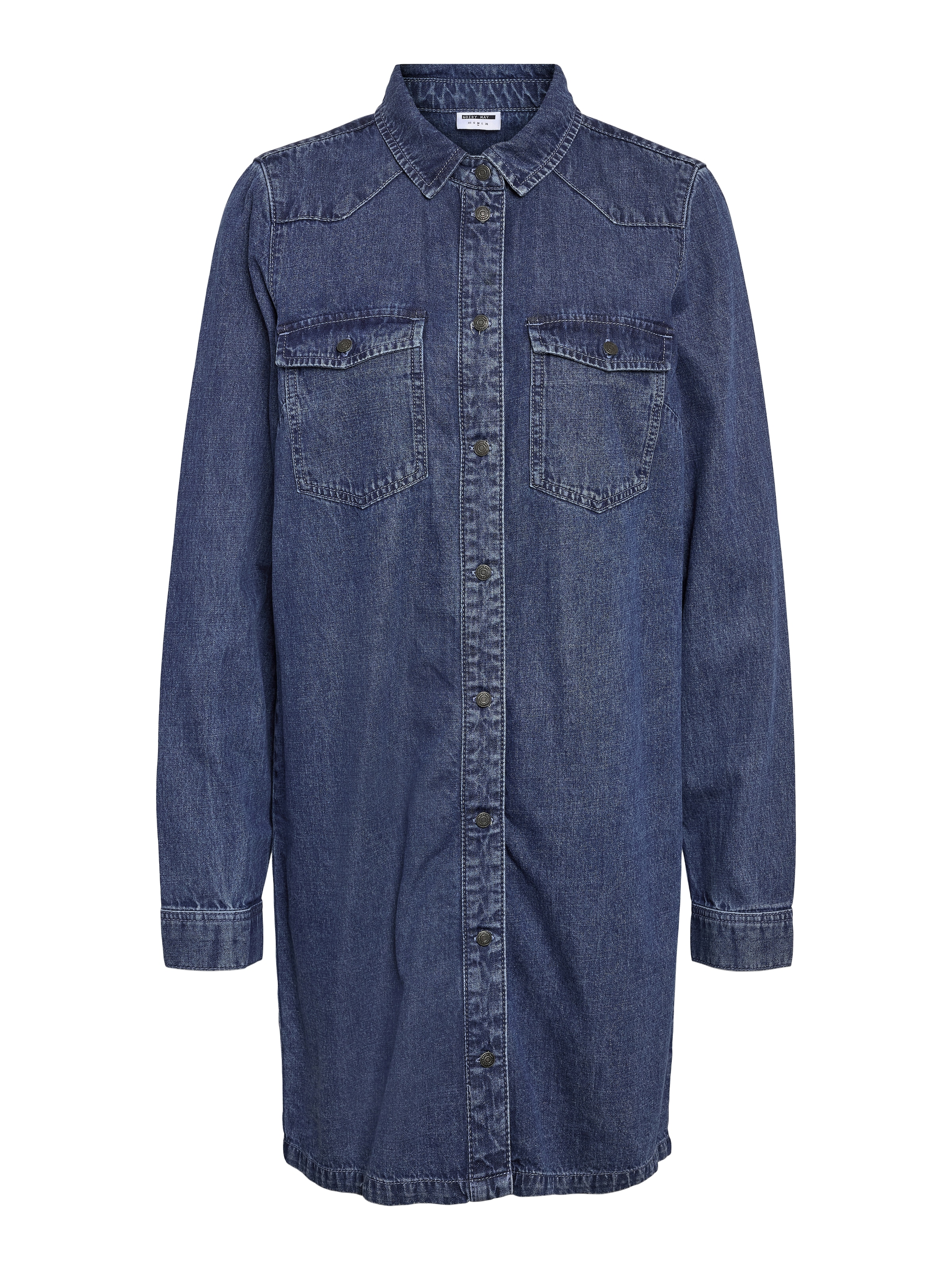 Noisy may Jeanskleid »NMNEW SIGNE L/S DENIM DRESS VI002MB LX« Brusttaschen