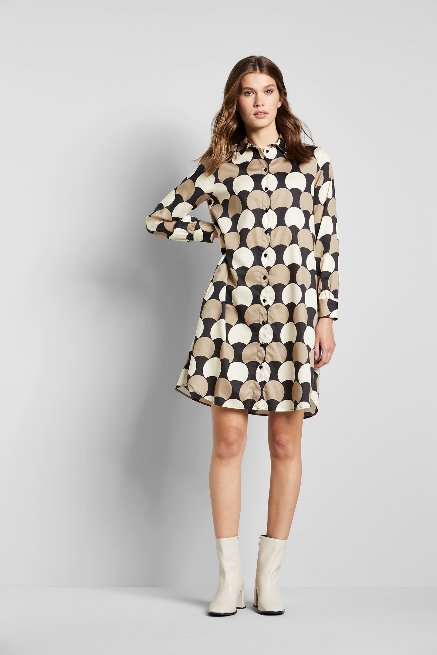 bugatti bestellen BAUR Hemdblusenkleid, mit | grafischem Allover-Print