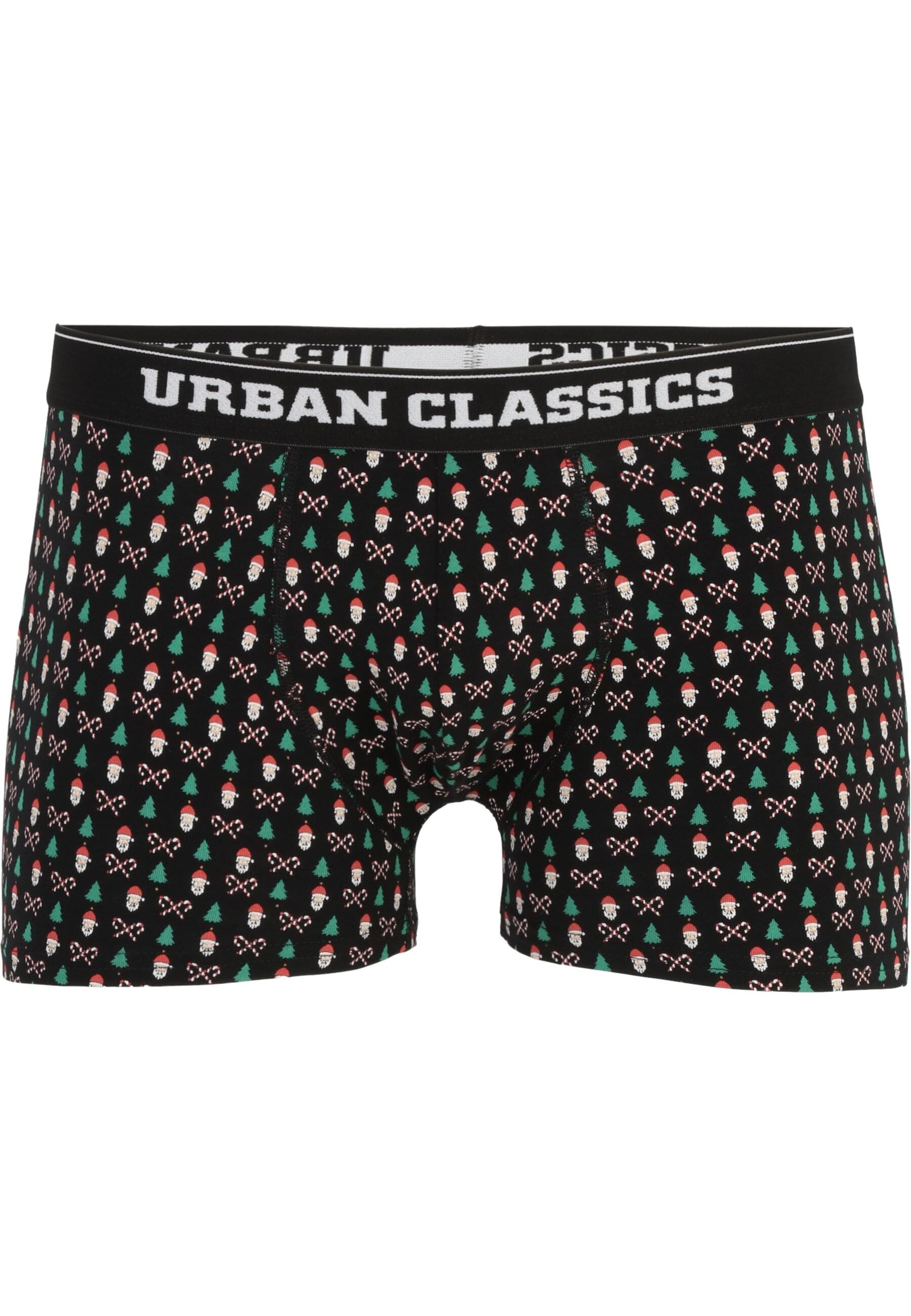 URBAN CLASSICS Boxershorts »Urban Classics Herren Organic X-Mas Boxer Shorts 3-Pack«, (1 St.)