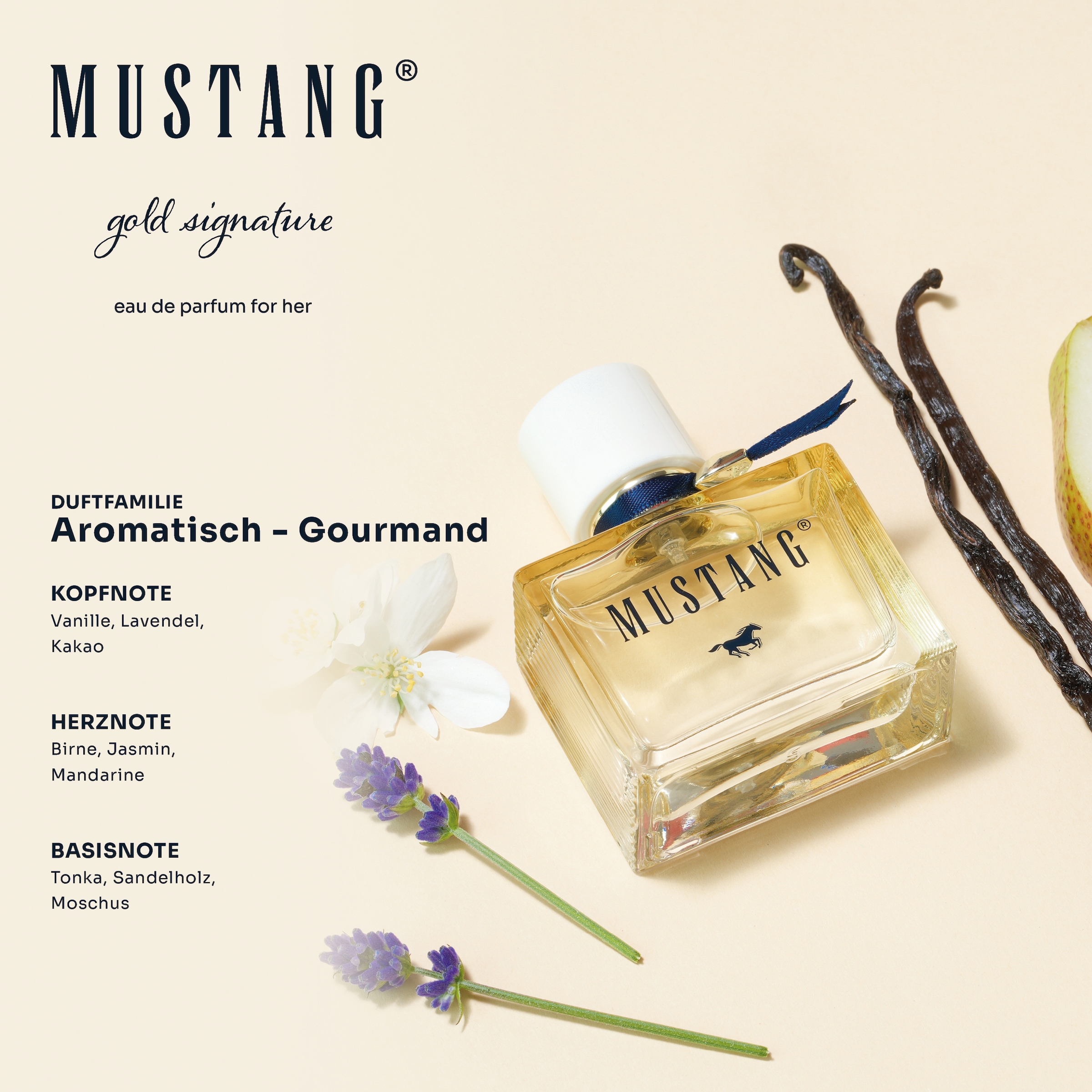 MUSTANG Eau de Parfum »MUSTANG gold signature for her EdP 30ml« fruchtiger Duft