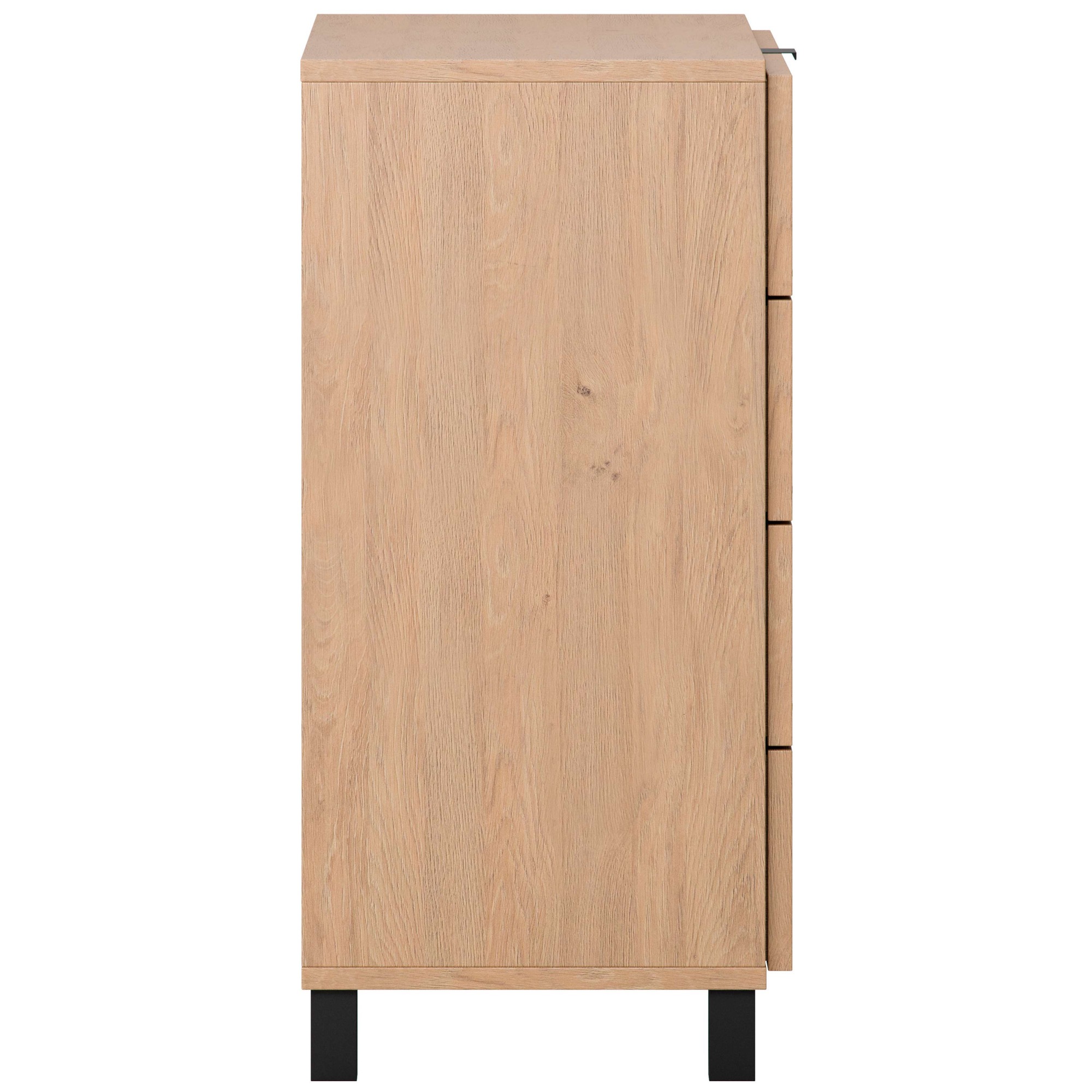 VOX Kommode »SIMPLE Sideboard mit 4 Schubladen, Maße B/T/H: 90/47/94,5 cm«, Soft-Close Function, mit schwarzen Metallgriffe