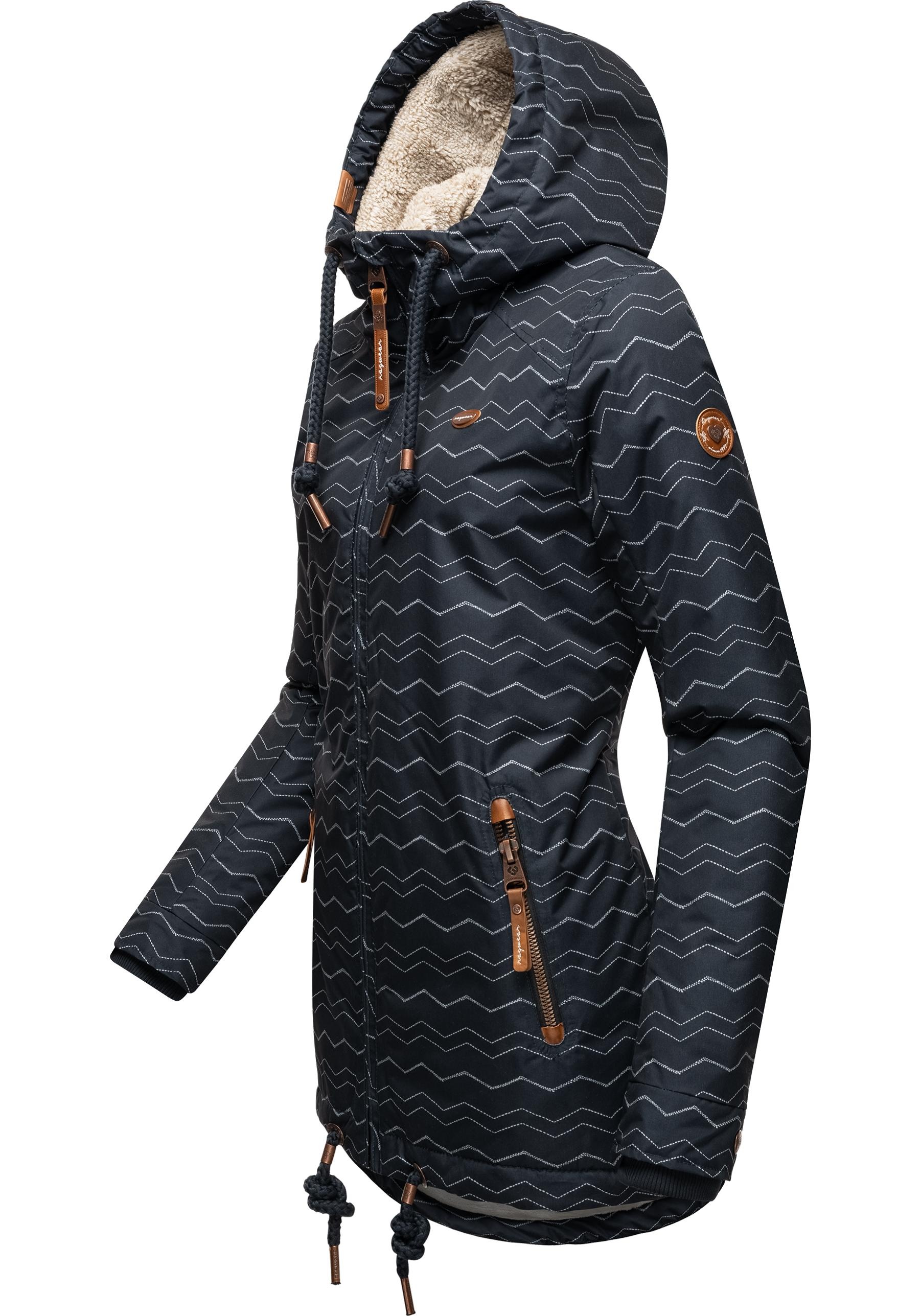 Ragwear Winterjacke »Zuzka Winter«, mit Kapuze, stylischer Winterparka mit Teddyfleece Innenfutter