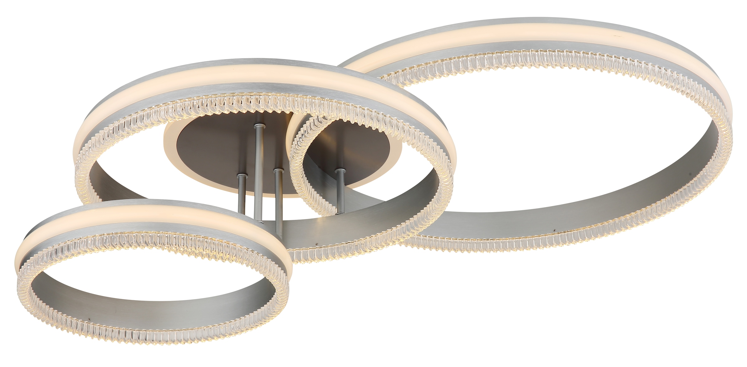 GLOBO LIGHTING Deckenleuchte »FRANCINE« LED-Modul 1 Stk. Große dimmbare Deckenleuchte, smart, Fernbedienung, elegant