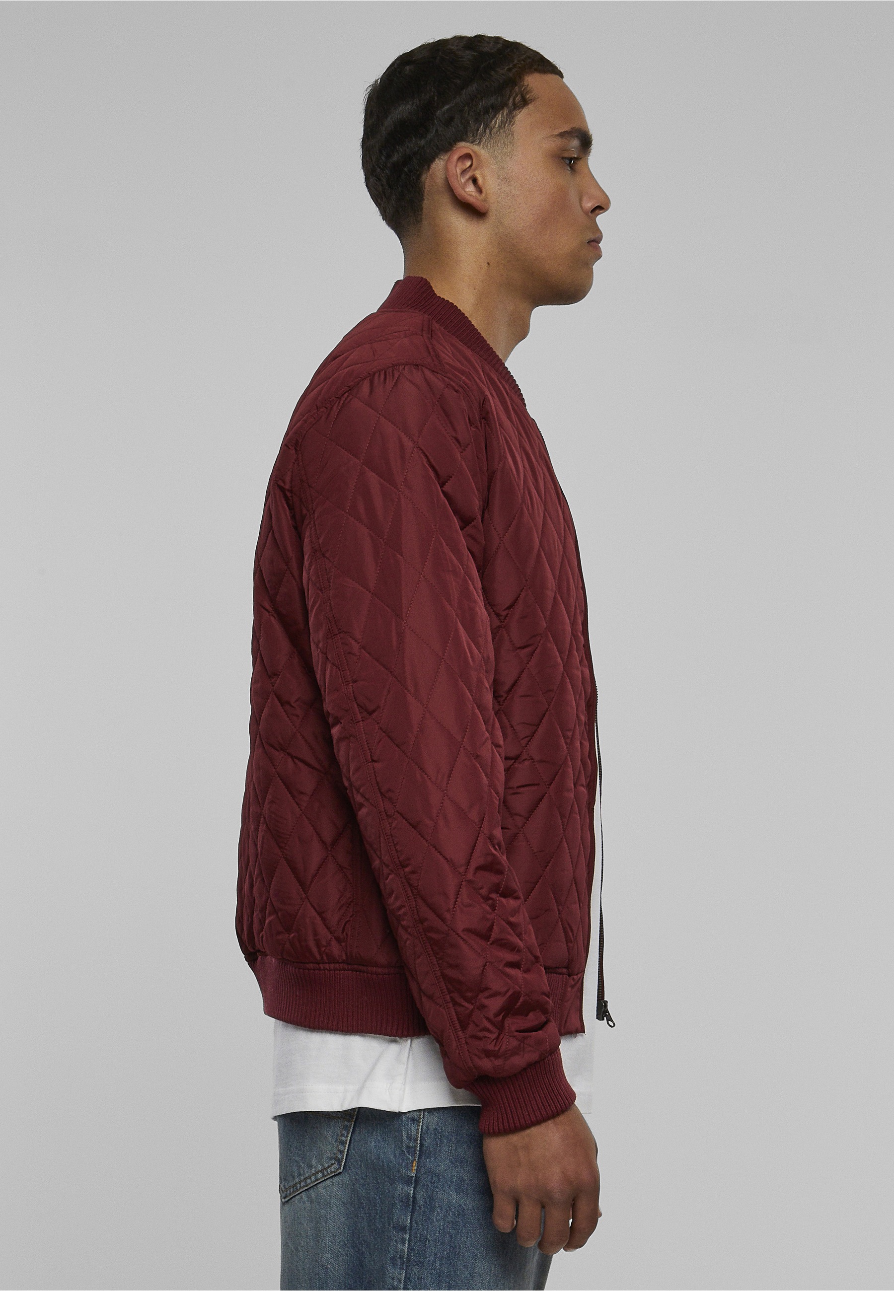 URBAN CLASSICS Langmantel »Urban Classics Herren Diamond Quilt Jacket«