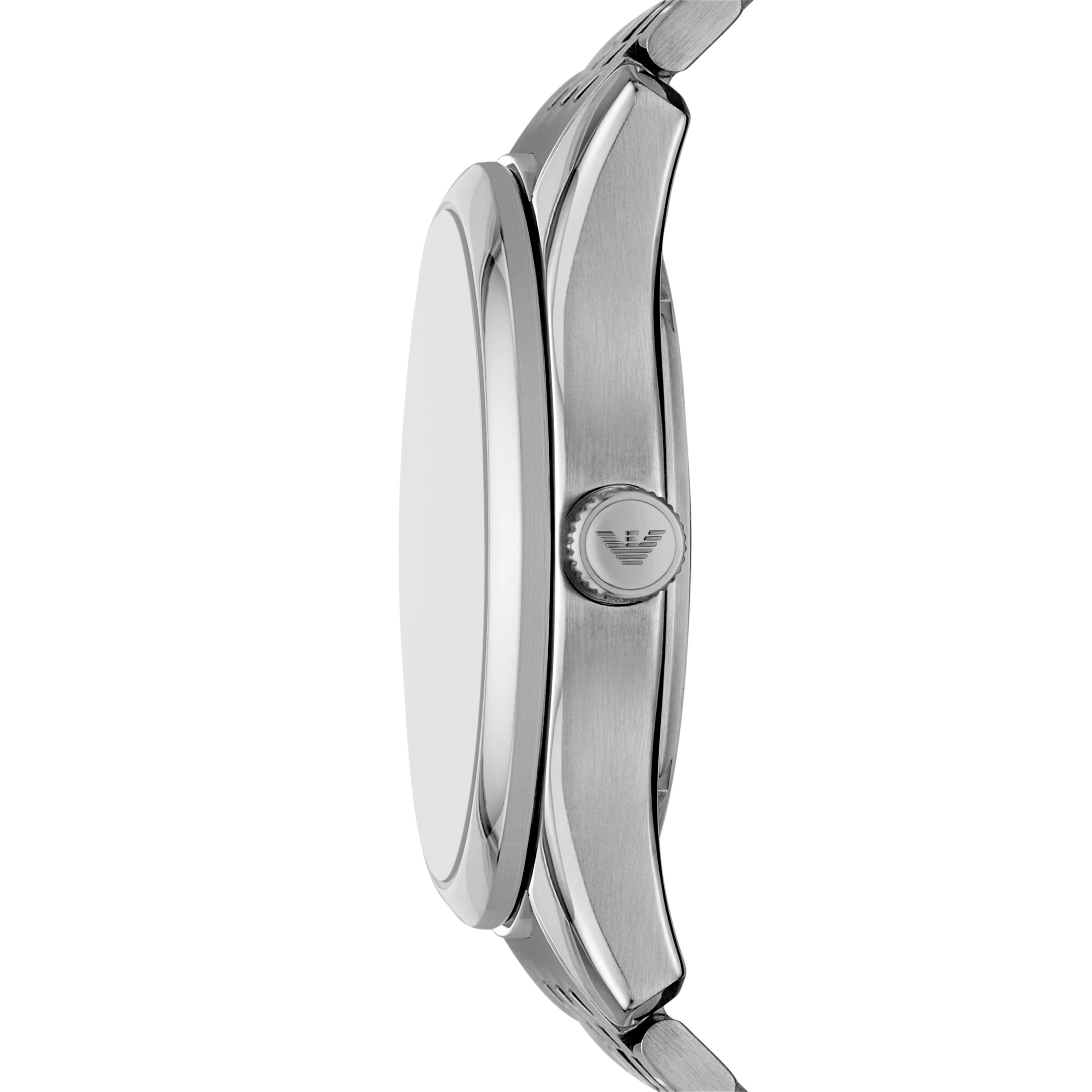 Emporio Armani Automatikuhr, Armbanduhr, Herrenuhr, Mechanische Uhr, Edelstahlarmband, analog