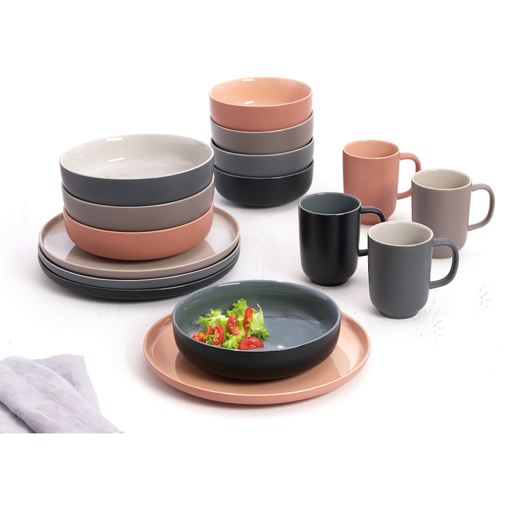 Ritzenhoff & Breker Kaffeeservice »Geschirr-Set, Service Jasper«, (Set, 12 tlg.), Scandic Style, 12 Teile, für 4 Personen