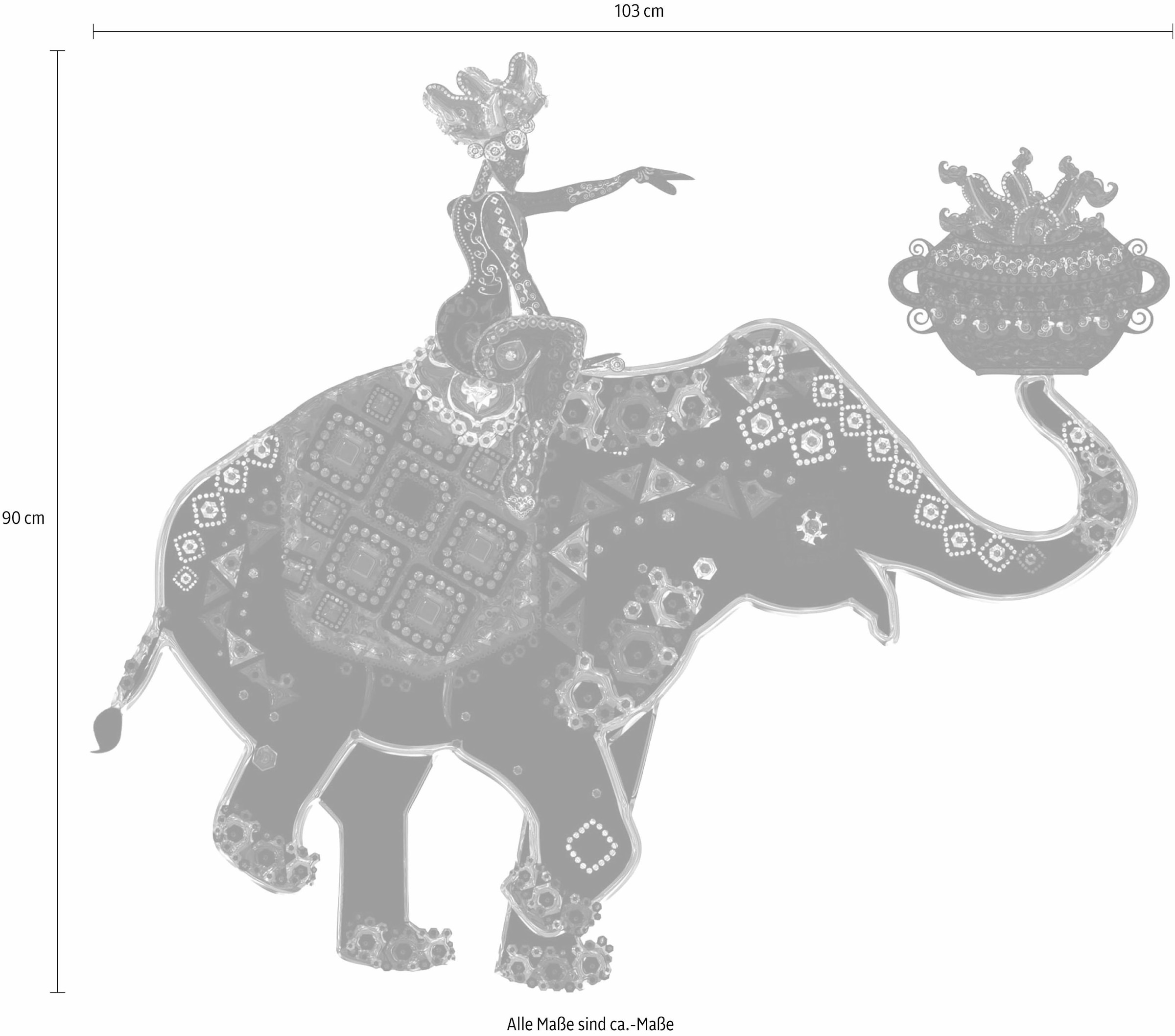 Wall-Art Wandtattoo Elephant Ride« kaufen BAUR »Metallic 
