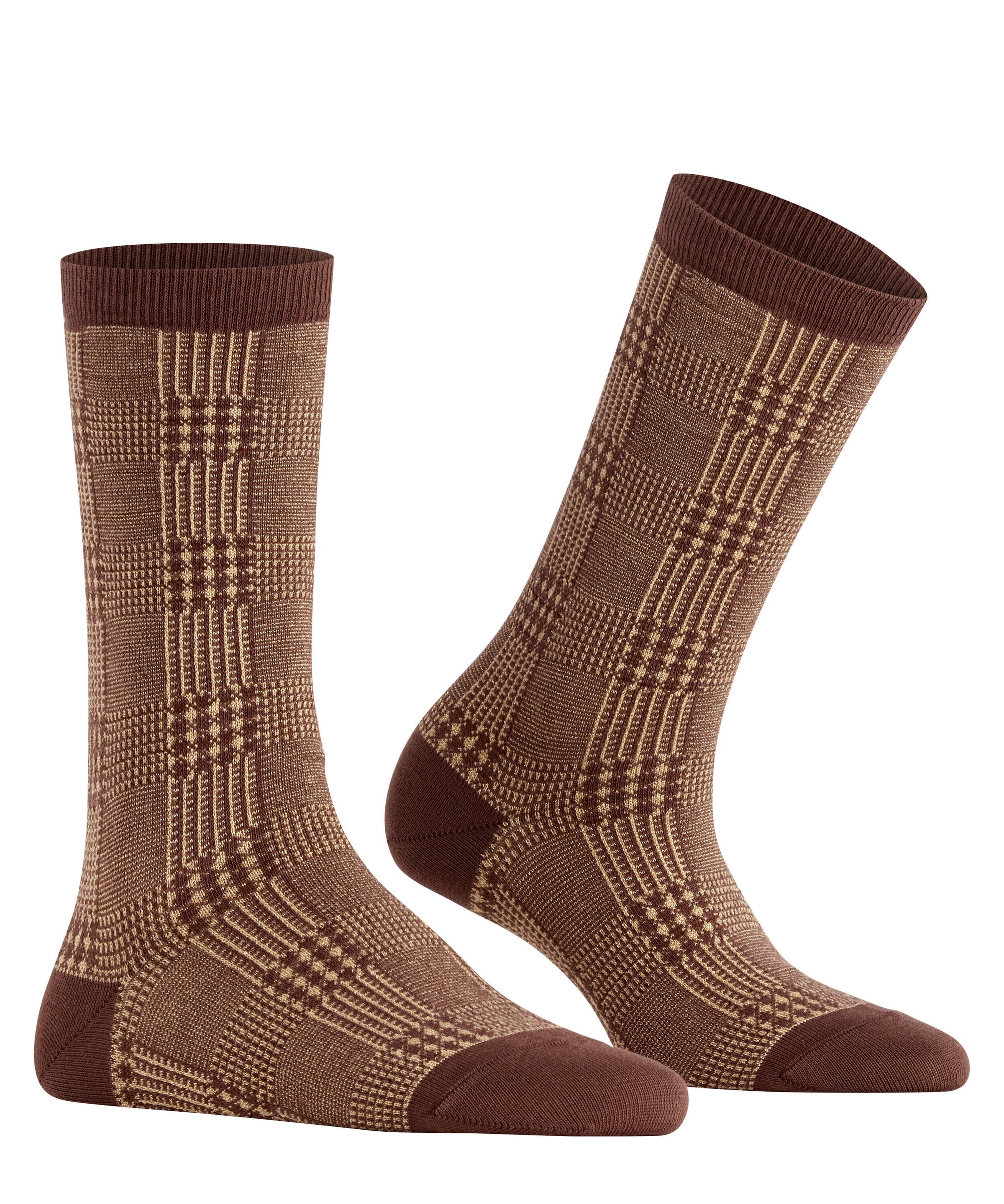Burlington Socken »Glitter Check« 1 Stk. tlg.
