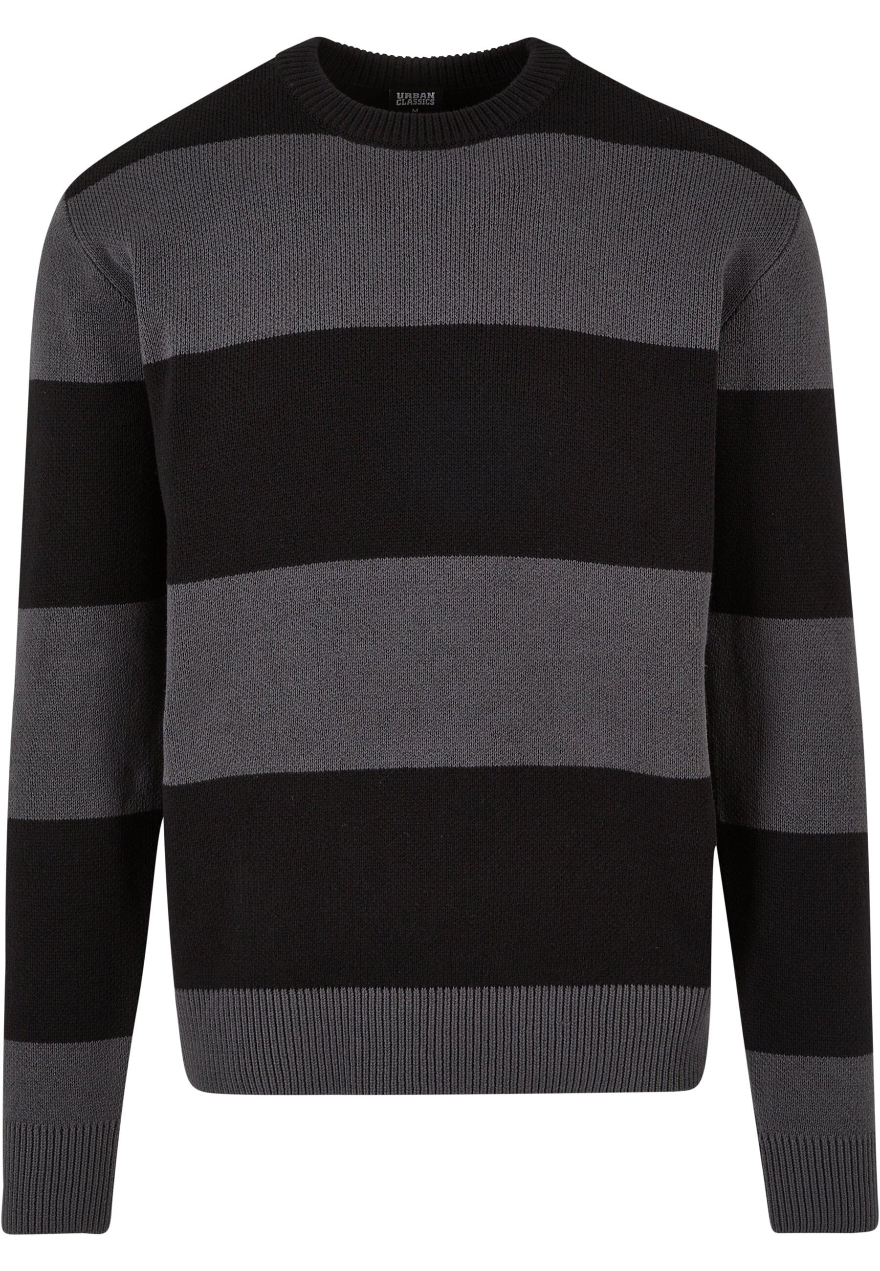 URBAN CLASSICS Rundhalspullover "Urban Classics Herren Heavy Oversized Striped Sweatshirt"