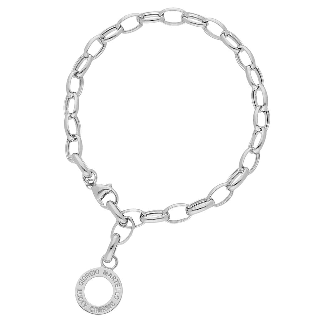 GIORGIO MARTELLO MILANO Charm-Armband »mit Schriftzug zum einhängen von Charms, Silber 925«