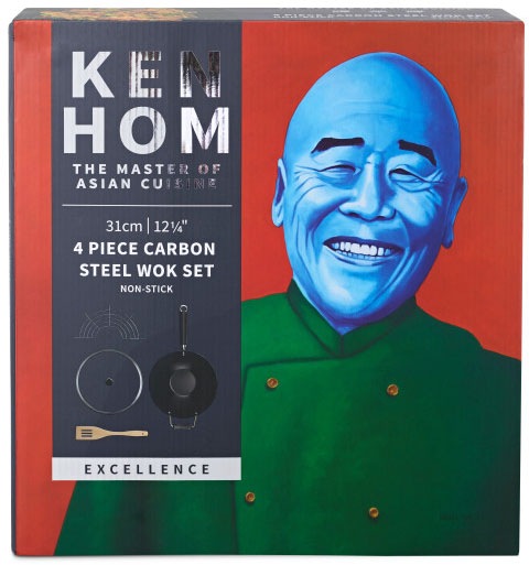 KEN HOM Wok »Excellence«, Stahl, (Set, 3 tlg.), Induktion