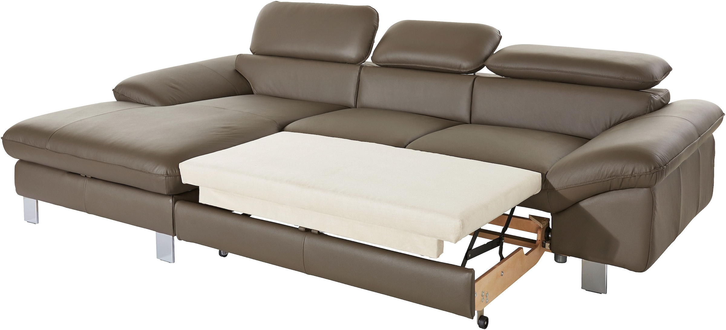 COTTA Ecksofa Driver, mit Kopfteilverstellung, wahlweise mit Bettfunktion