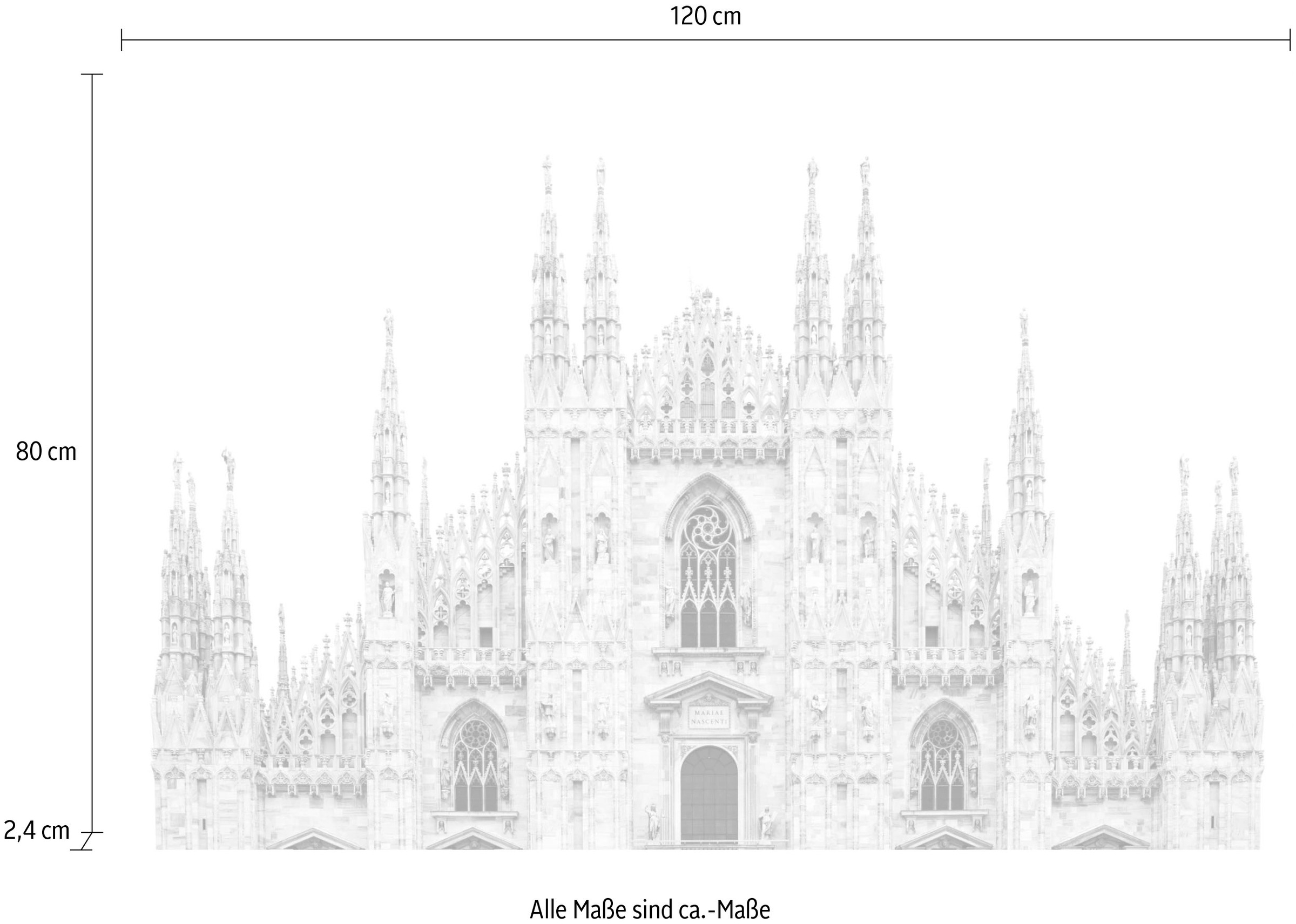 queence Acrylglasbild »Kathedrale«, Elemente der Architektur-Gebäude-Religion-Kirche, Fine Art-Print in Galeriequalität