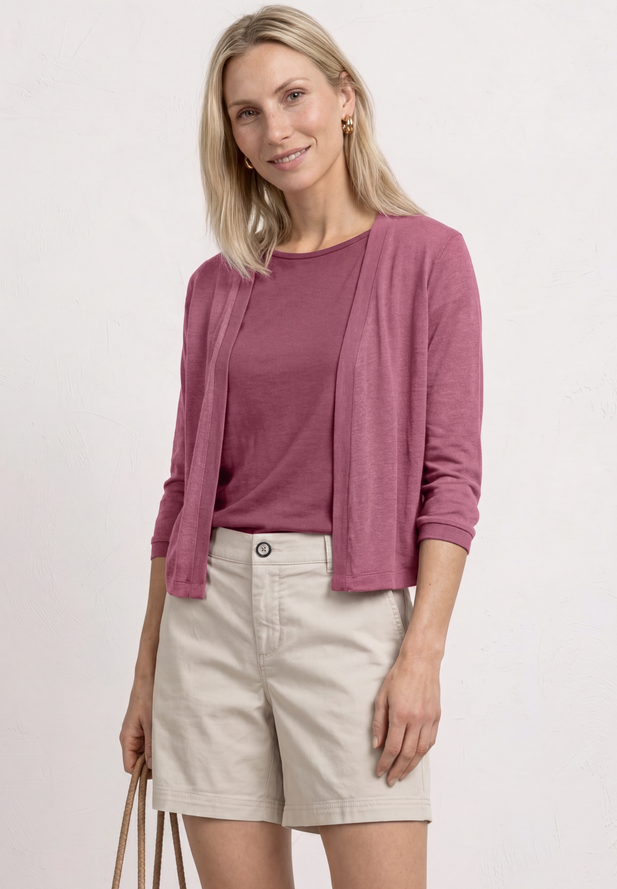 STREET ONE Shirtjacke »Style Suse« 3/4-Arm Jacke in offener Passform - aus Viskose und mit Stretch