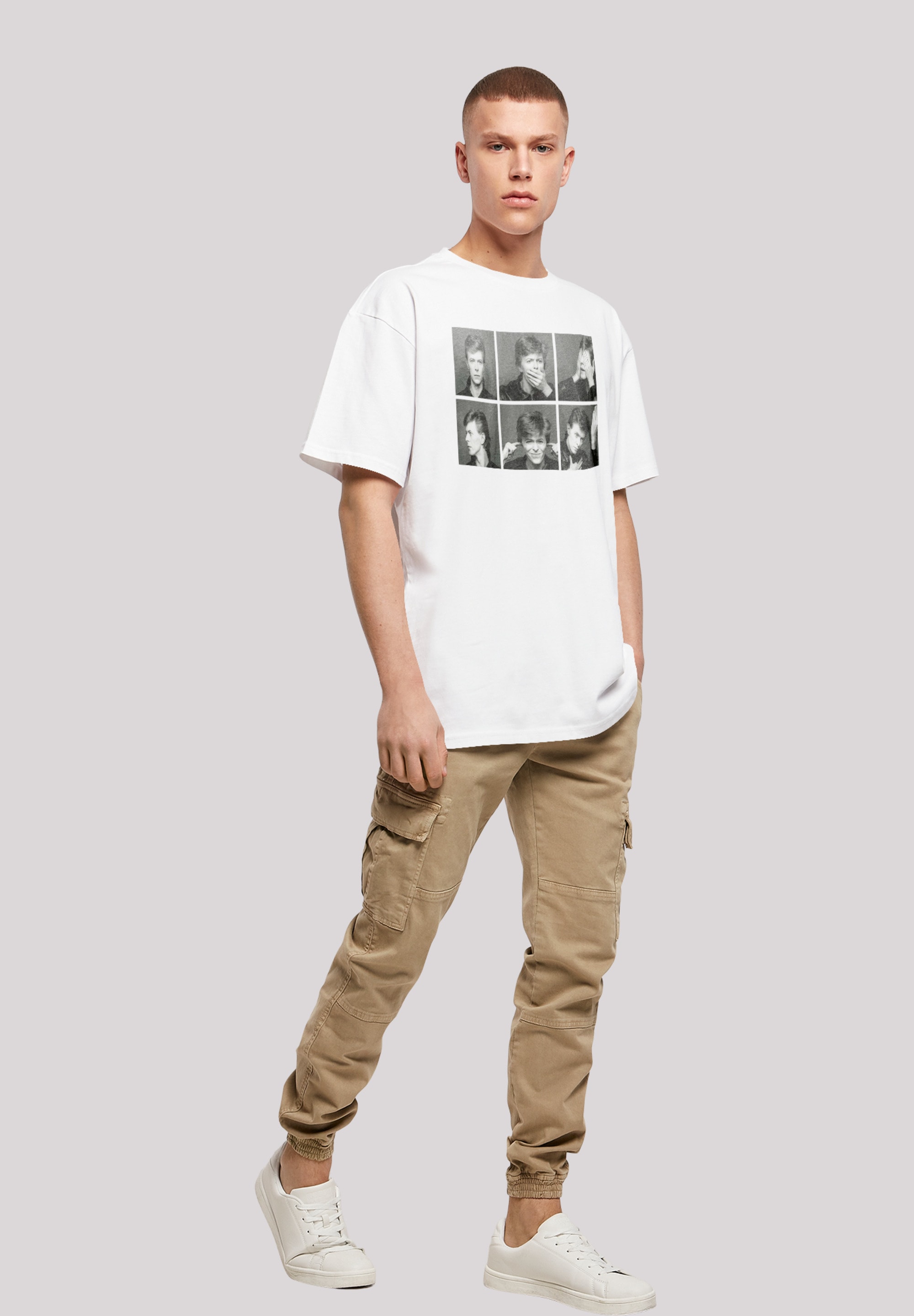 F4NT4STIC T-Shirt »David Bowie Photo Collage«, Print