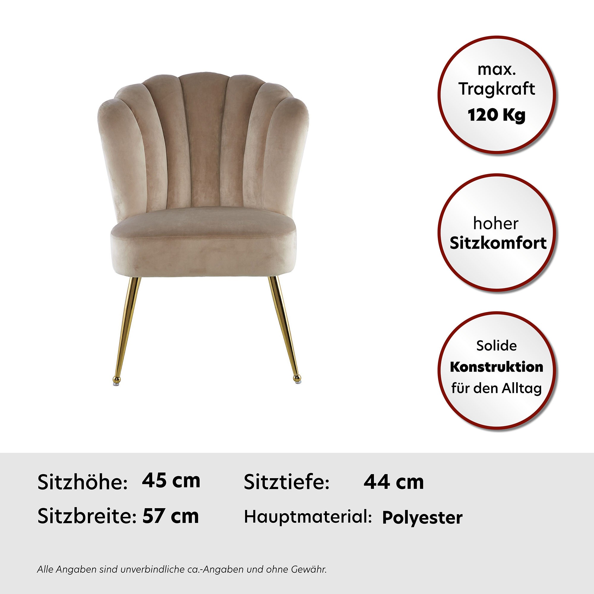 Kayoom Esszimmerstuhl »Stuhl Pippa, Rückenlehne im Retro-Stil, ausgefallene Rückenlehne«, 1 St., Stoffbezug, samtweicher Bezug, Eye-Catcher im Raum, ausgefallene Rückenlehne