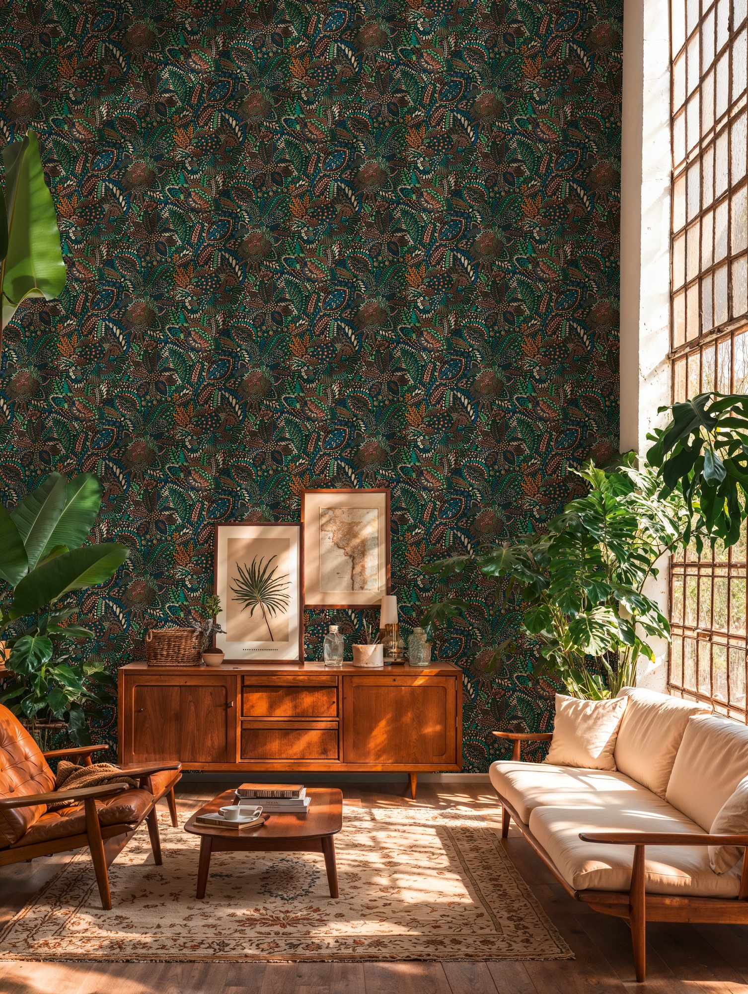 A.S. Création Vliestapete »Cuba II Ethno Floral Jungle« Retro | floral | tropisch leicht strukturiert Auffälliges Ethno-Design mit kunstvollen floralen Elementen