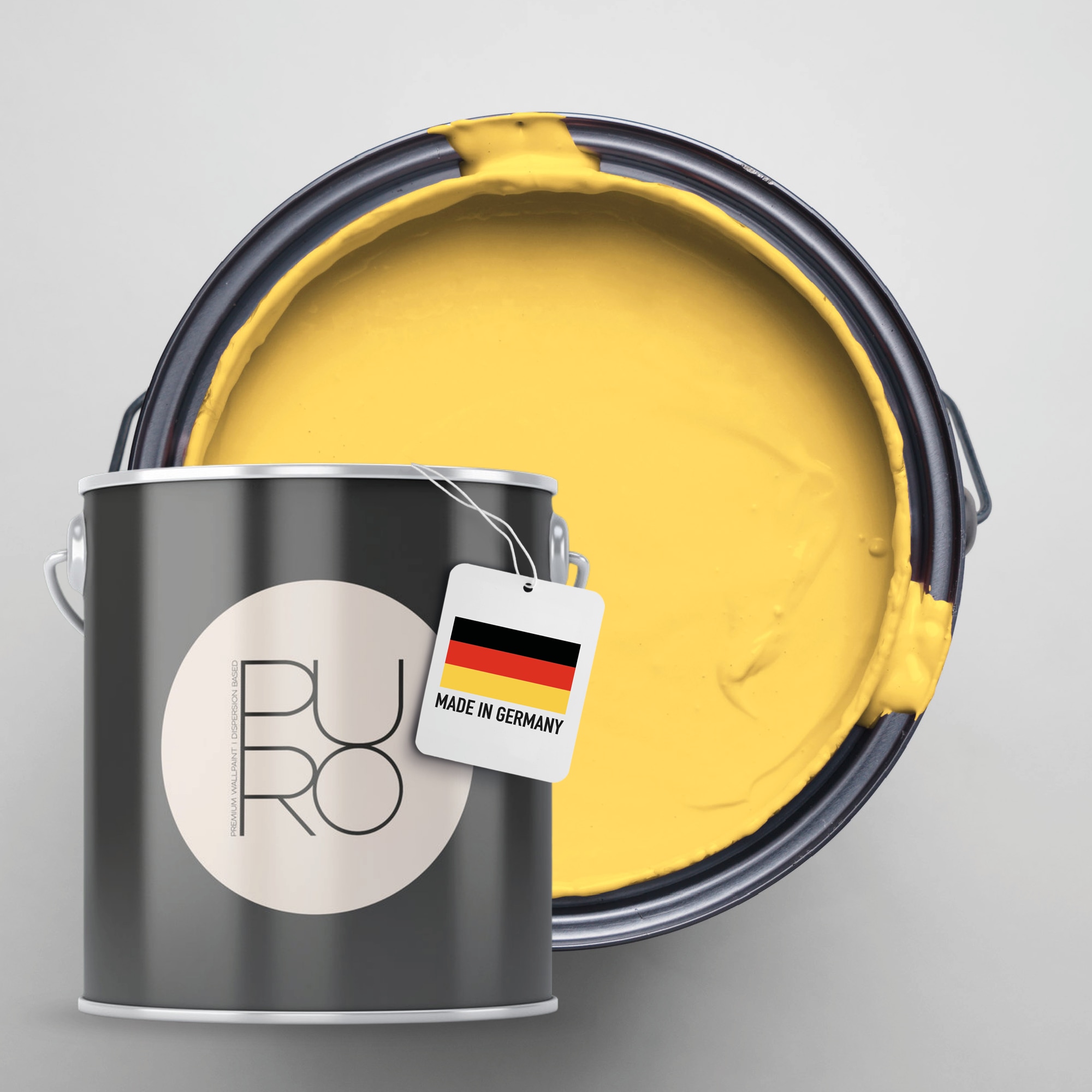 A.S. Création "Premium Innenwandfarbe PURO Tuchmatt sunny yellow" ideal für Wohnzimmer, Schlafzimmer, Flur und Küche, Farbwelt Gelb