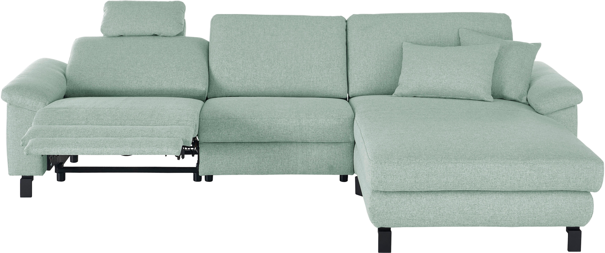 3C Candy Ecksofa »Mainau L-Form«, Relaxfunktion im 1,5-Sitzer, motorische Schlaffunktion in Longchair