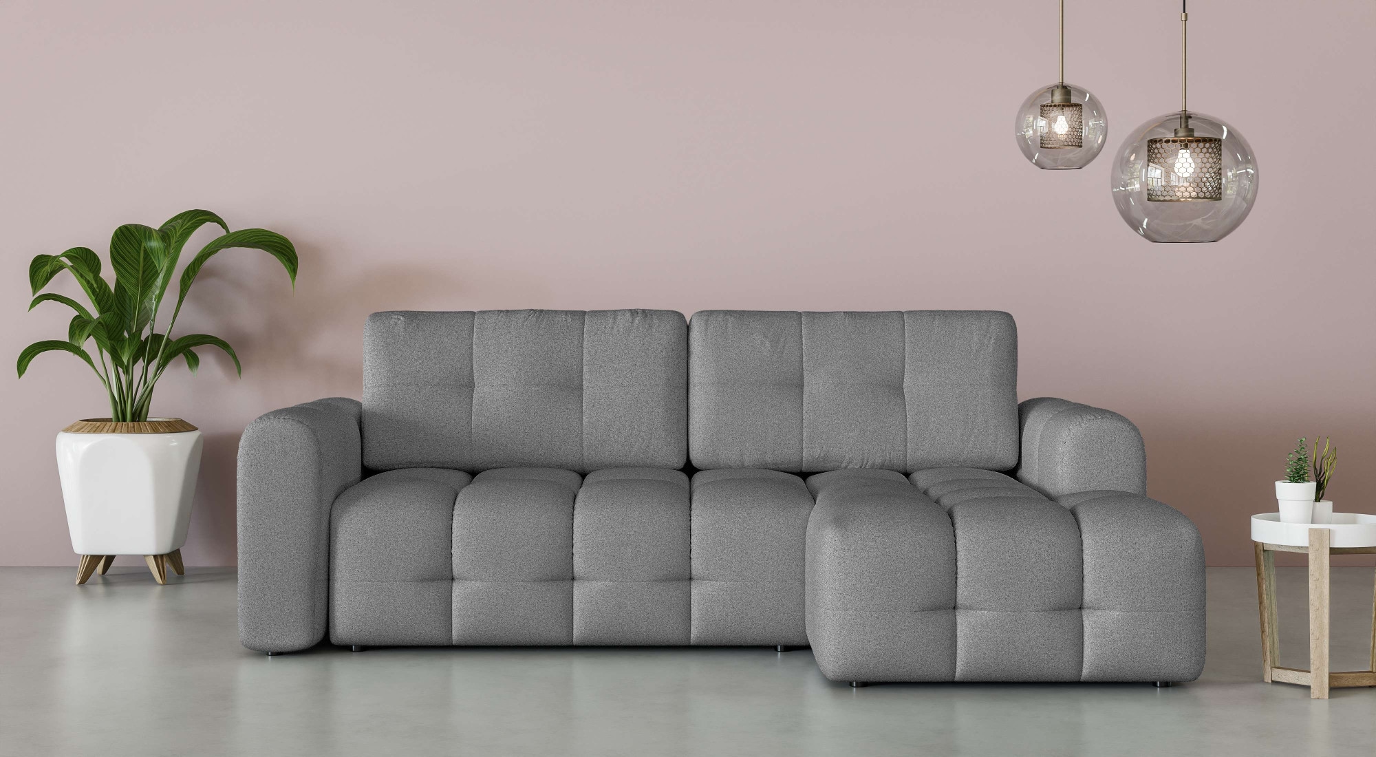 OTTO home Ecksofa "Manilla, wahlweise mit Bettfunktion, B/T/H 265/170/91 cm günstig online kaufen