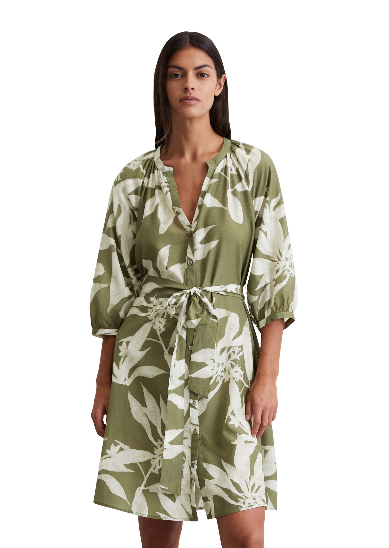 Marc OPolo Druckkleid "aus Organic-Cotton-Viskose-Mix" günstig online kaufen