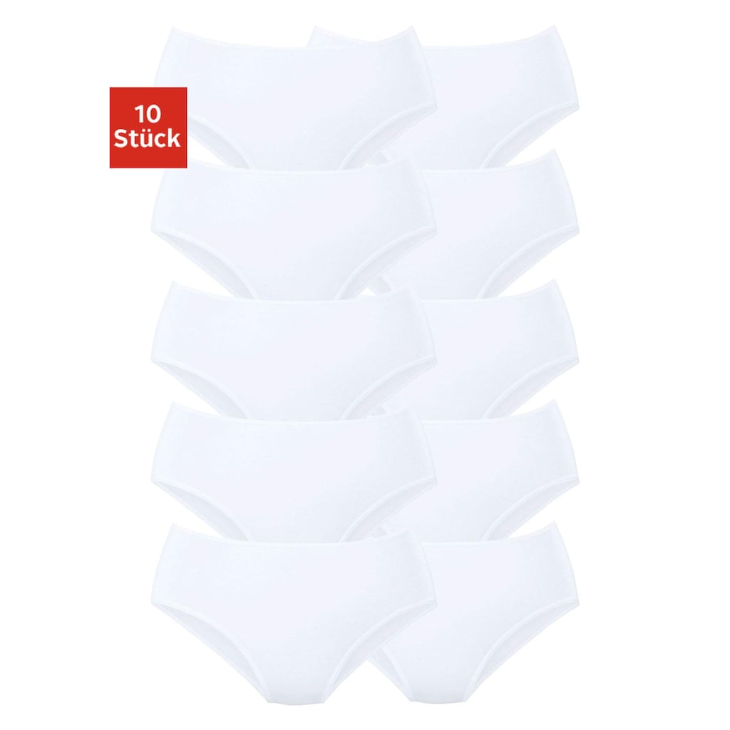 petite fleur Jazz-Pants Slips, (Packung, 10 St.), aus elastischer Baumwolle