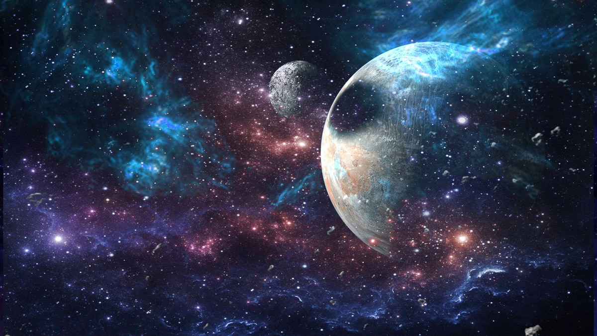 Papermoon Fototapete "Planeten und Galaxie"