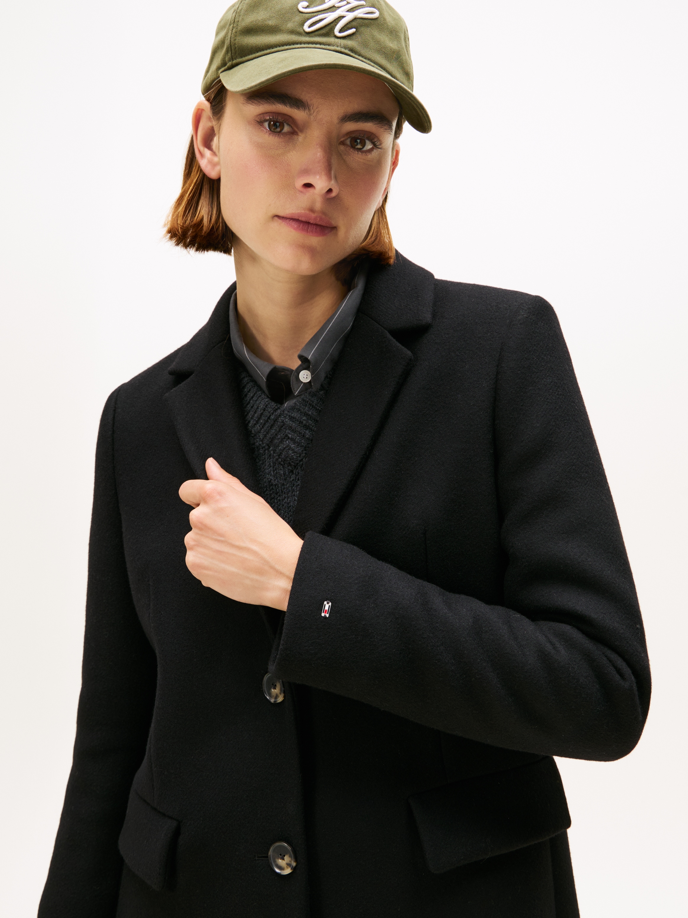 Tommy Hilfiger Langmantel »CLASSIC SB WOOL REG MAXI COAT«, mit Wolle und Kaschmir