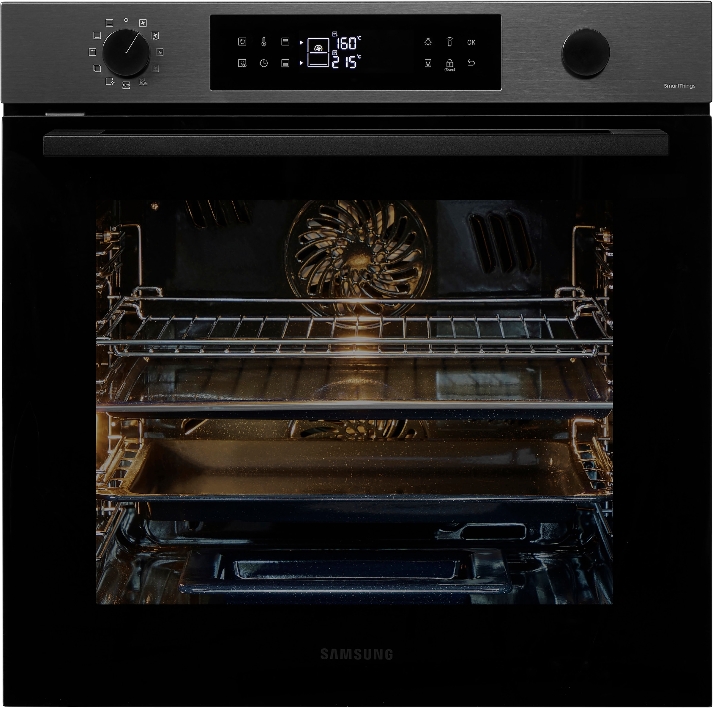 Samsung Pyrolyse Backofen Serie 4 "NV7B44503DB" mit Pyrolyse-Selbstreinigun günstig online kaufen