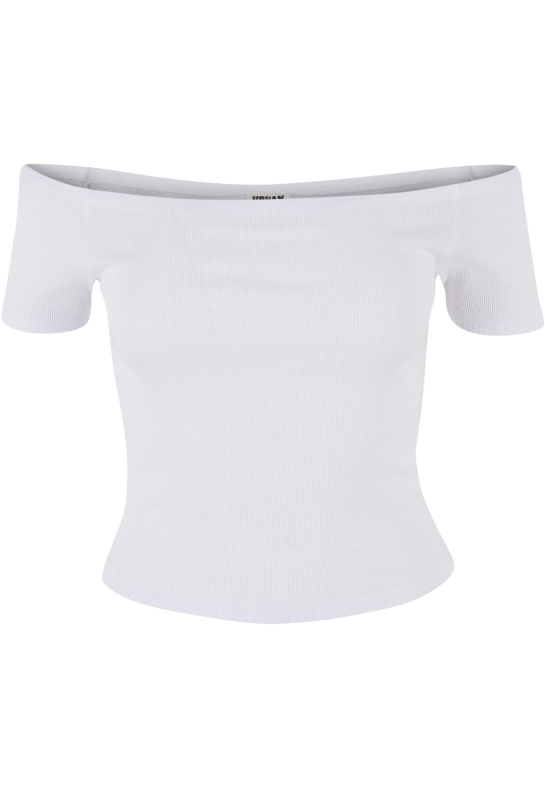 URBAN CLASSICS T-Shirt »Urban Classics Ladies Organic Off Shoulder Rib Tee 2-Pack«, (1 tlg.)