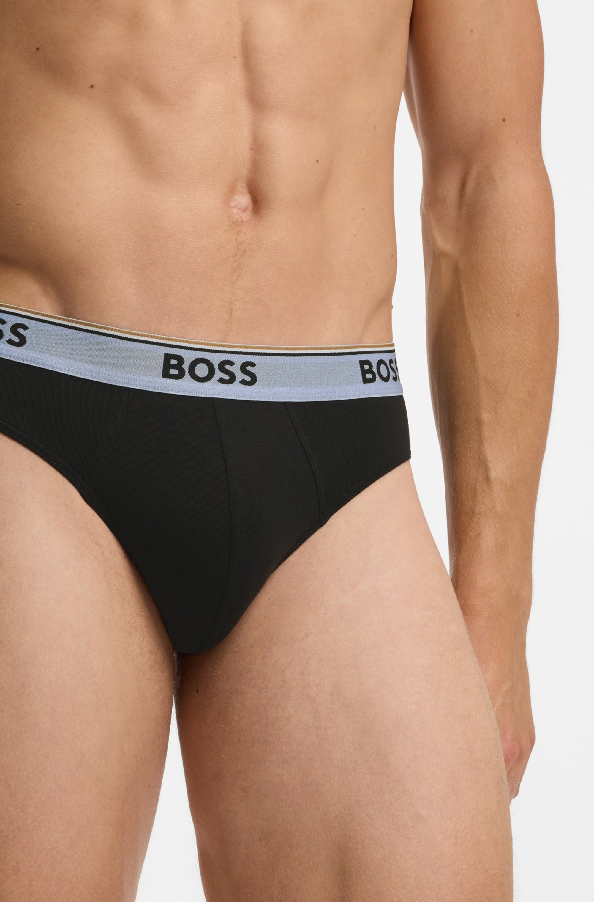 BOSS Slip aus elastischer Baumwolle, mittlere Bundhöhe