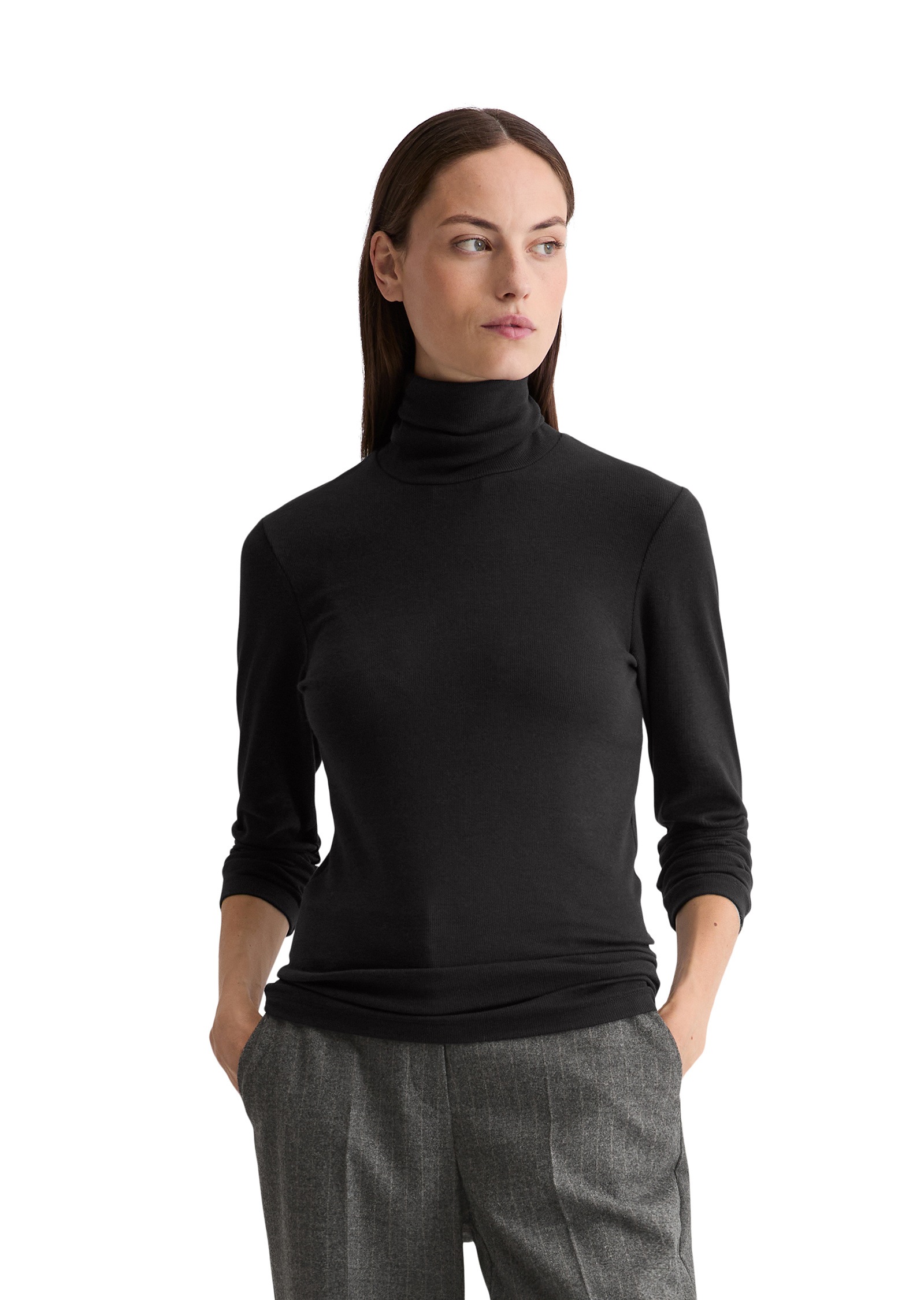 Marc OPolo Langarmshirt "aus soft geripptem Jersey" günstig online kaufen
