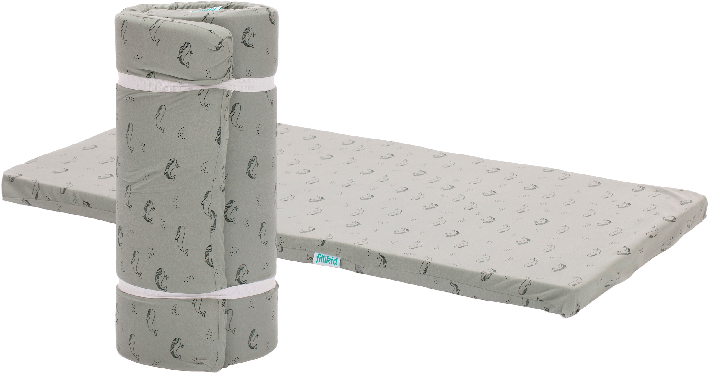 Fillikid Reisebett-Matratzen »Matratze für Reisebett gerollt« 4 cm hoch 1 Stk. tlg. passend für Reisebetten 120 × 60 cm
