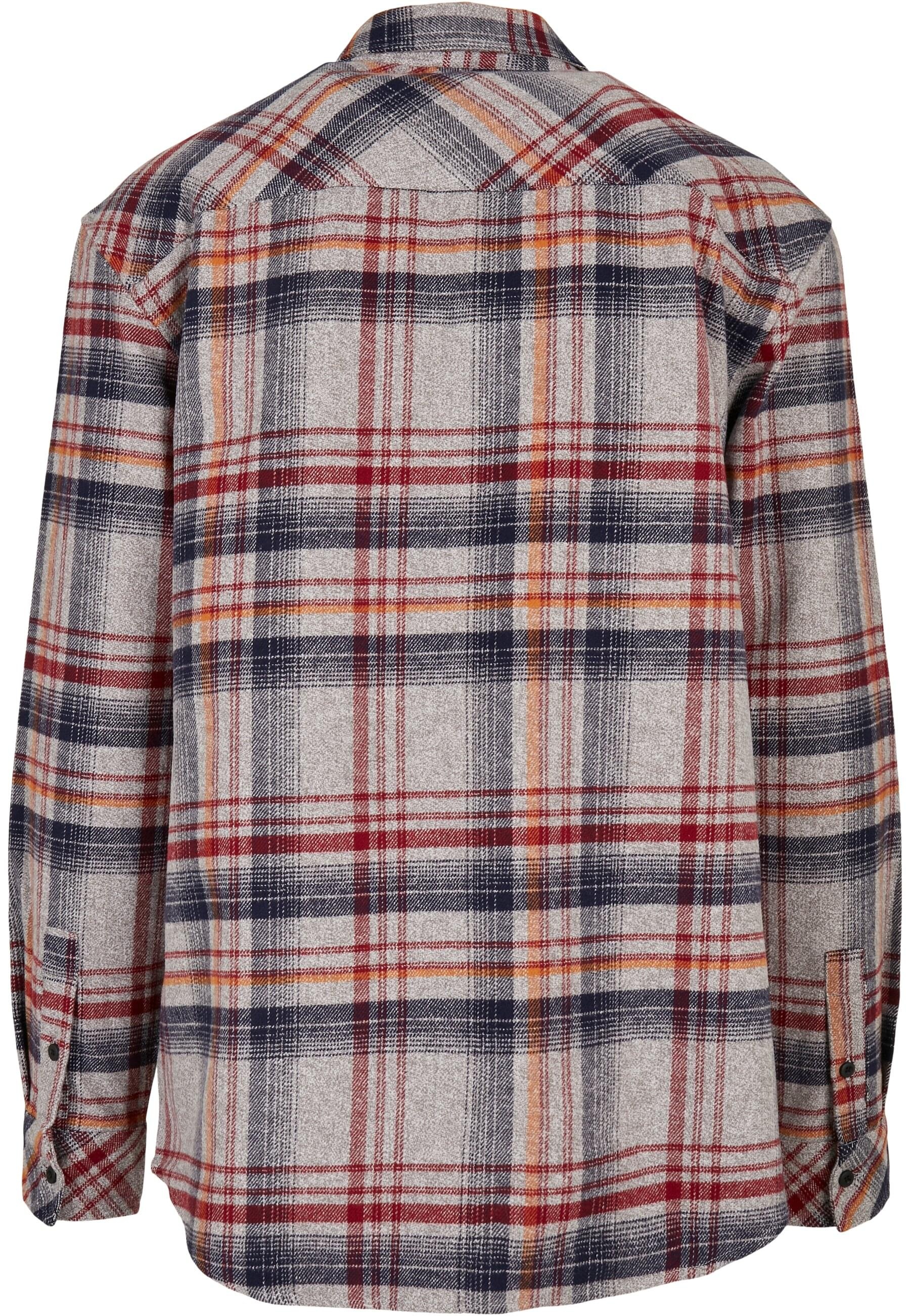 URBAN CLASSICS Langarmhemd »Urban Classics Herren Heavy Curved Oversized Checked Shirt«, (1 tlg.)
