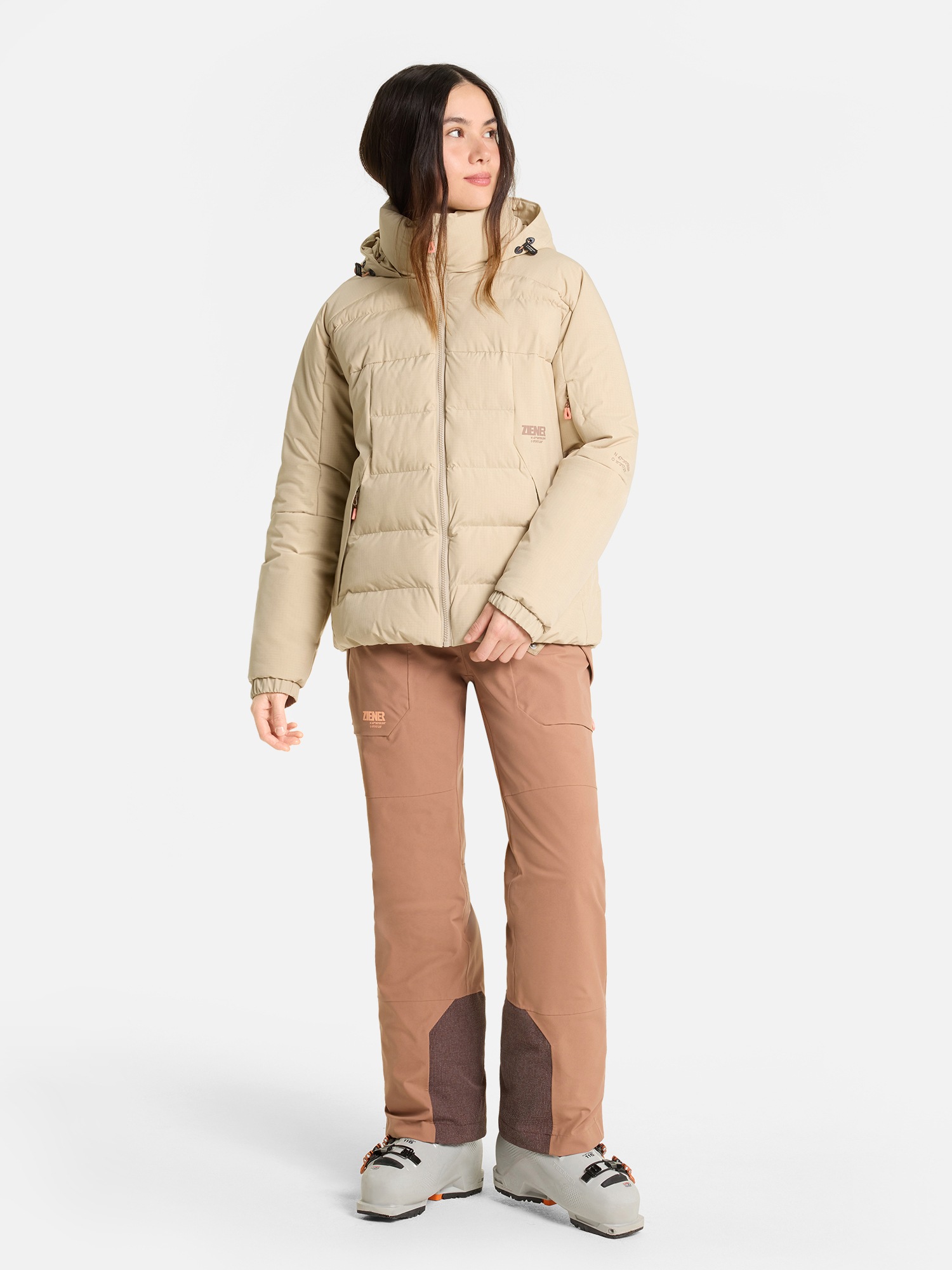 Ziener Skijacke »ROSVALDI-Z AQUASHIELD® DAMEN« wasser- u. winddicht, atmungsaktiv, warm durch synthetische Daune