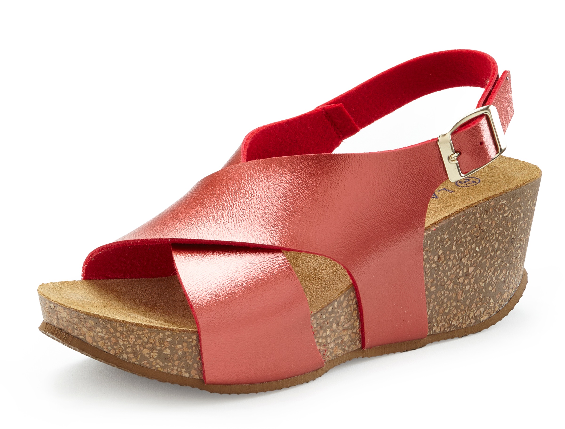 Thumbnail - LASCANA "Sommerschuh" Sommerschuh mit Keilabsatz und Korkfußbett