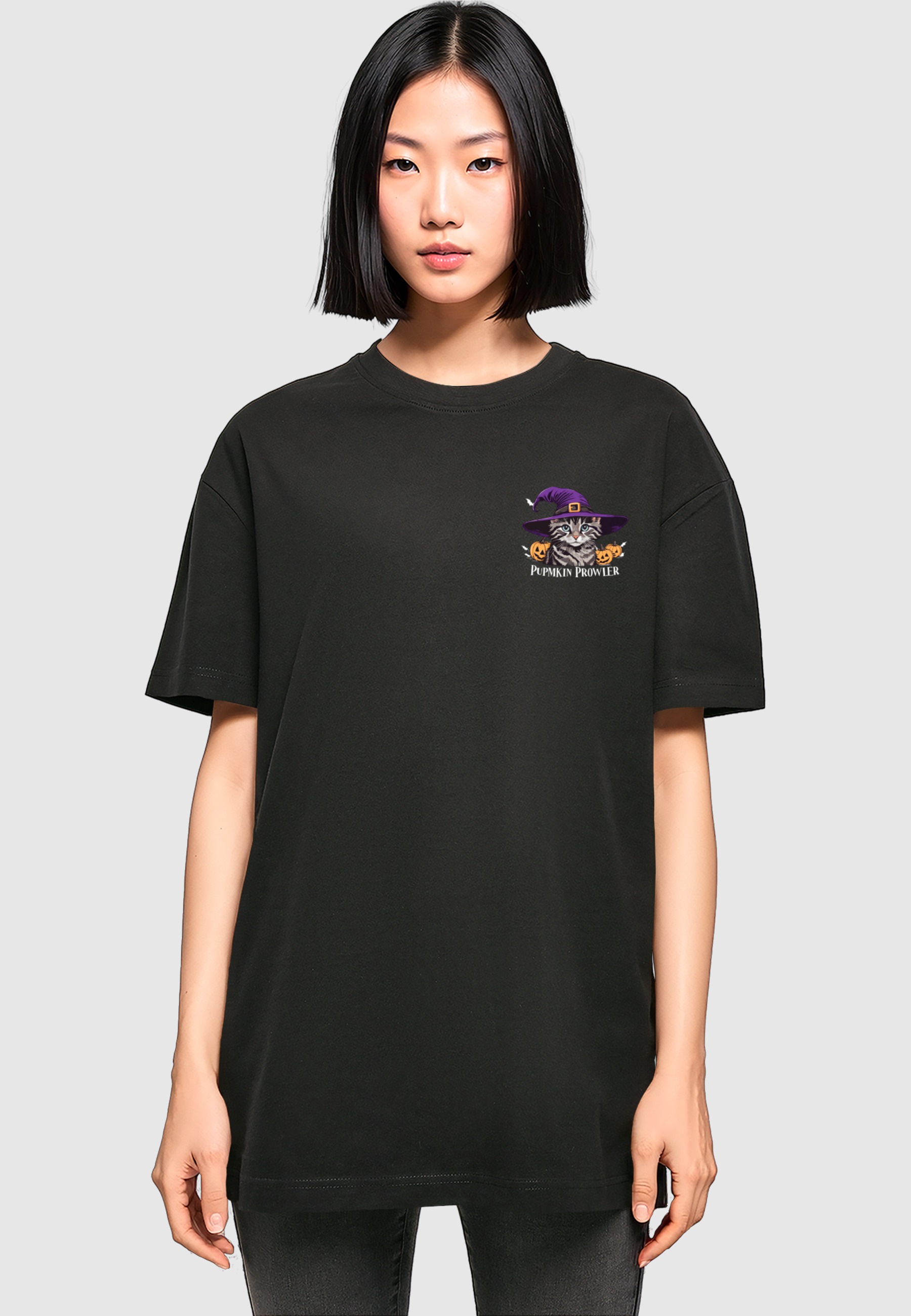 Thumbnail - Merchcode T-Shirt "Merchcode Ladies Halloween - Pumpkin Prowler Tee" 1 Stk.