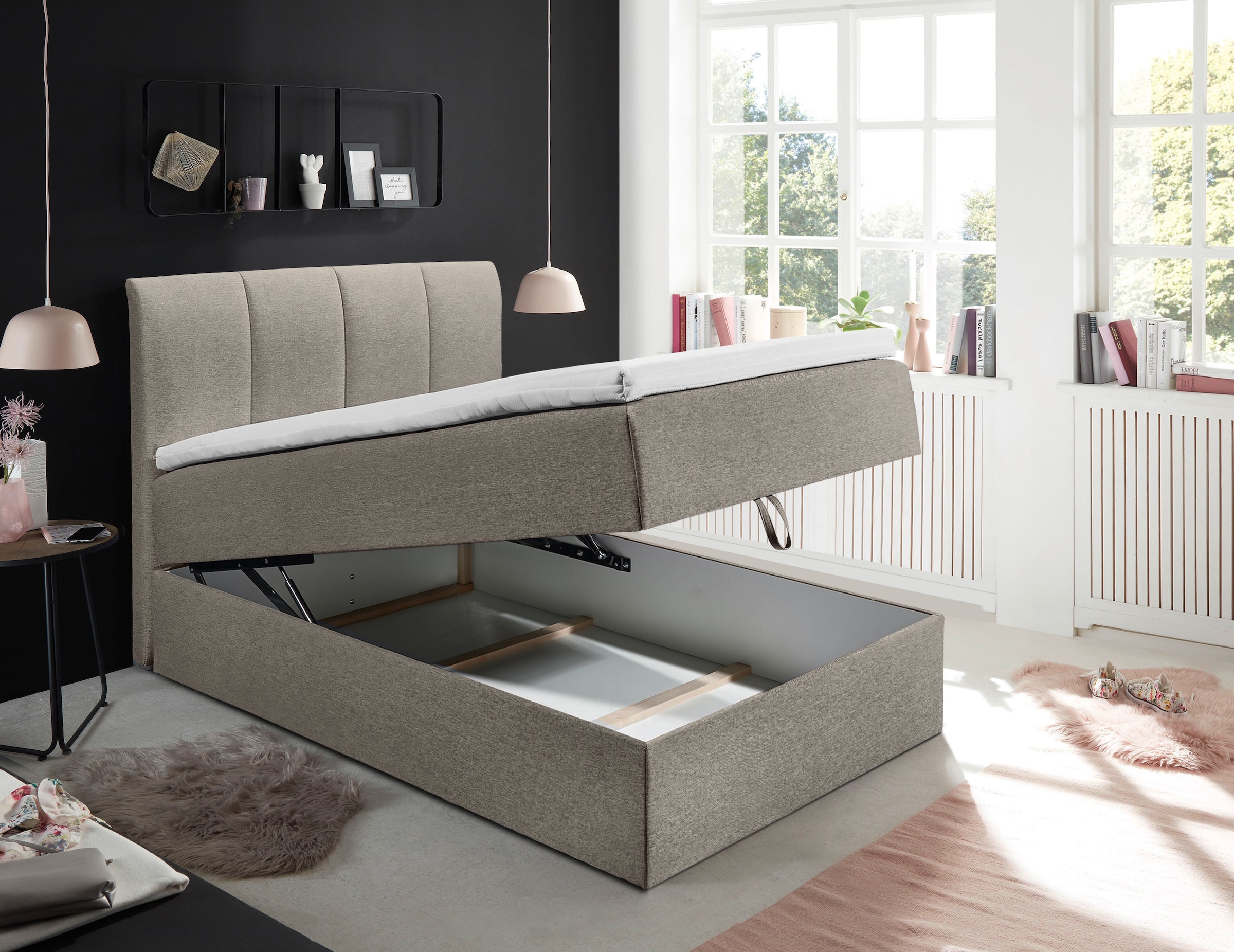 ED EXCITING DESIGN Boxbett »"Granada" OTTOs Choice, Topseller inkl. Bettkasten und Topper« erhältlich in den Größen 120x200cm & 180x200cm