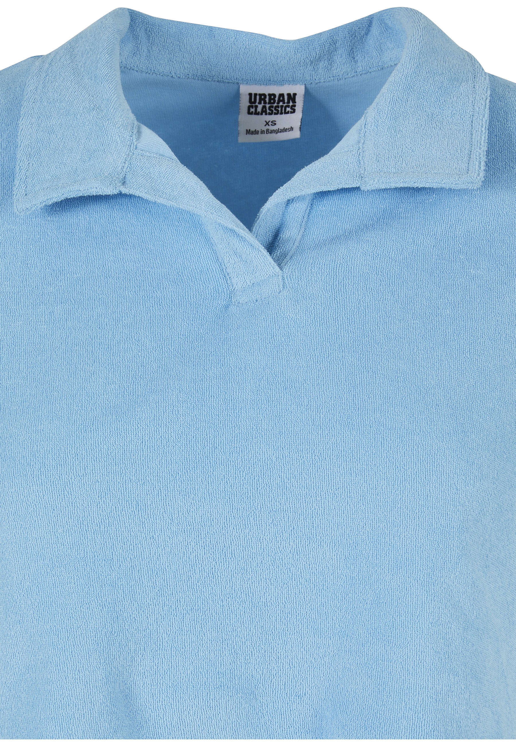 URBAN CLASSICS Kurzarmshirt »Urban Classics Damen Ladies Towel Polo Tee« 1 Stk.