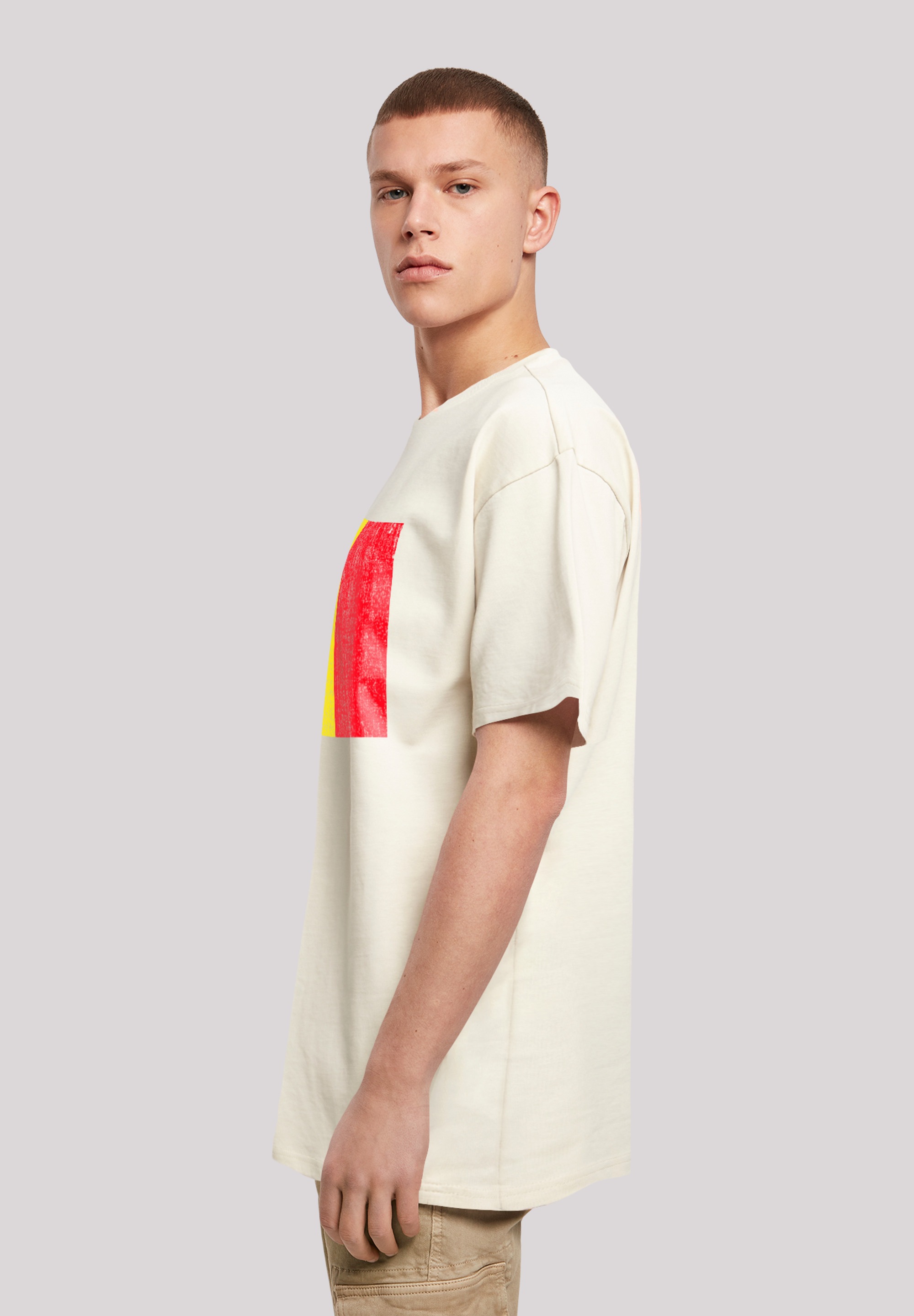 F4NT4STIC T-Shirt »Belgium Belgien Flagge«, Print