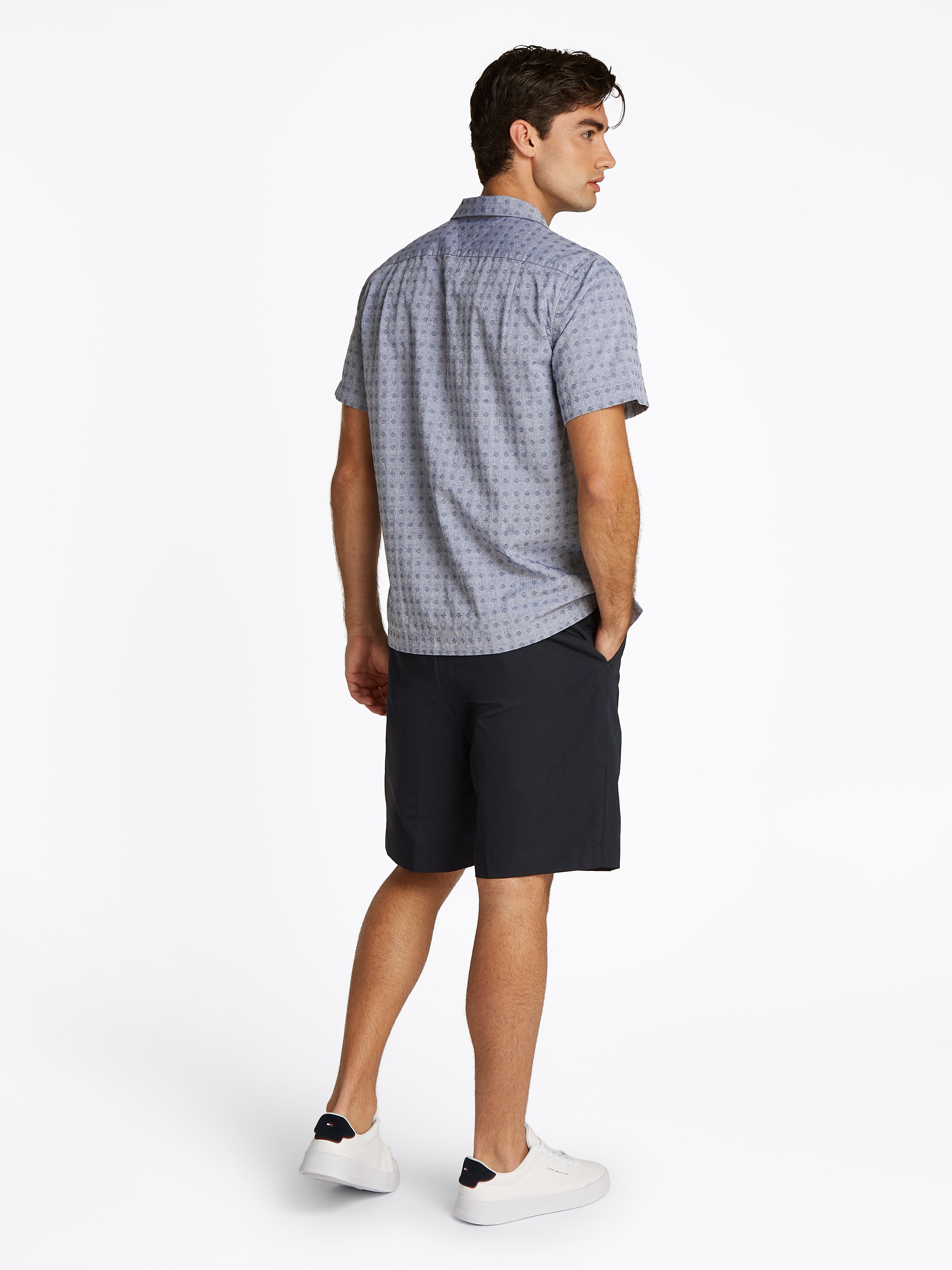 Tommy Hilfiger Kurzarmhemd »COTTON LINEN DOBBY SS RF SHIRT«